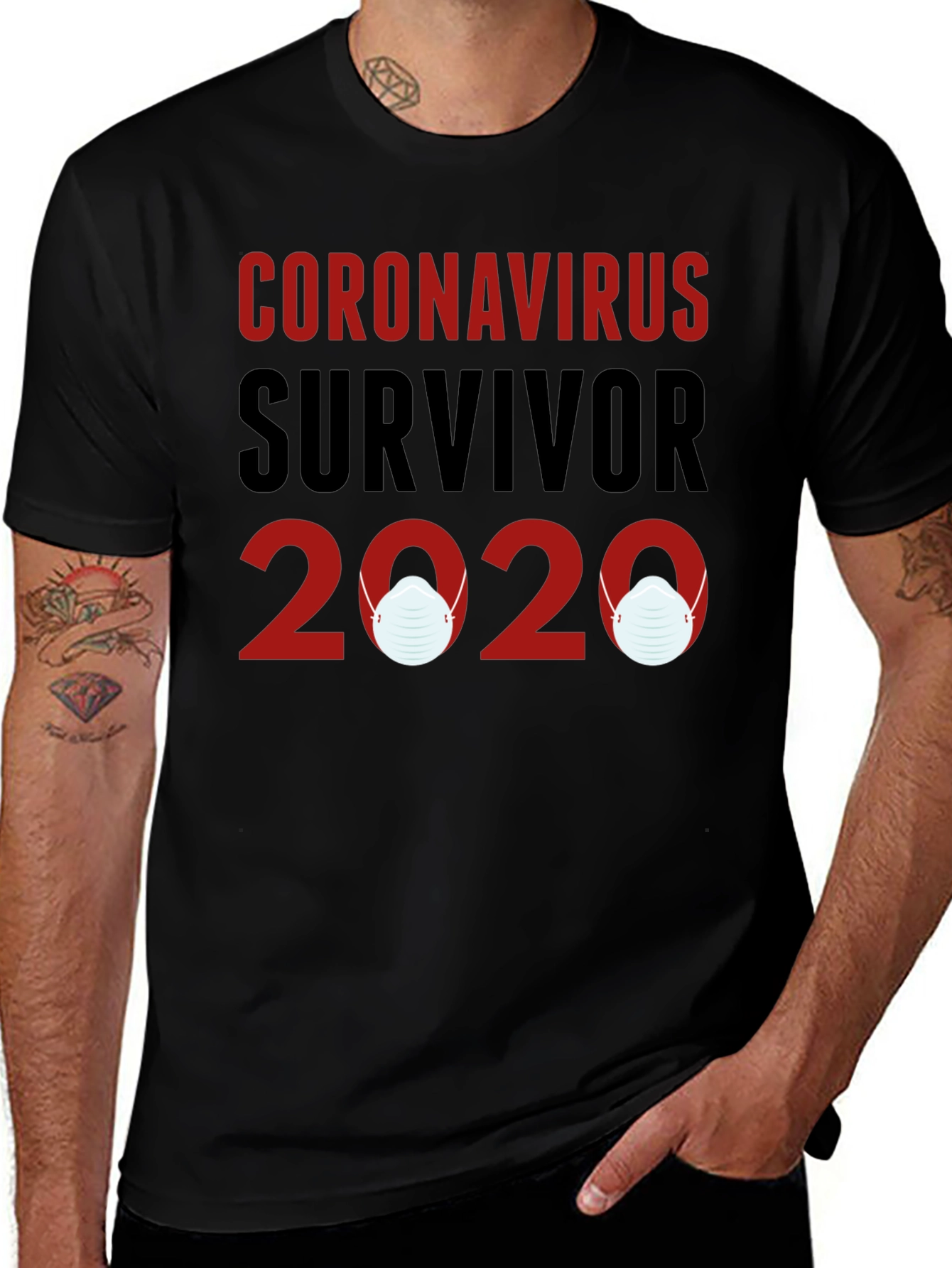 Variant 4 of Coronavirus Survivor 2020 T-Shirt