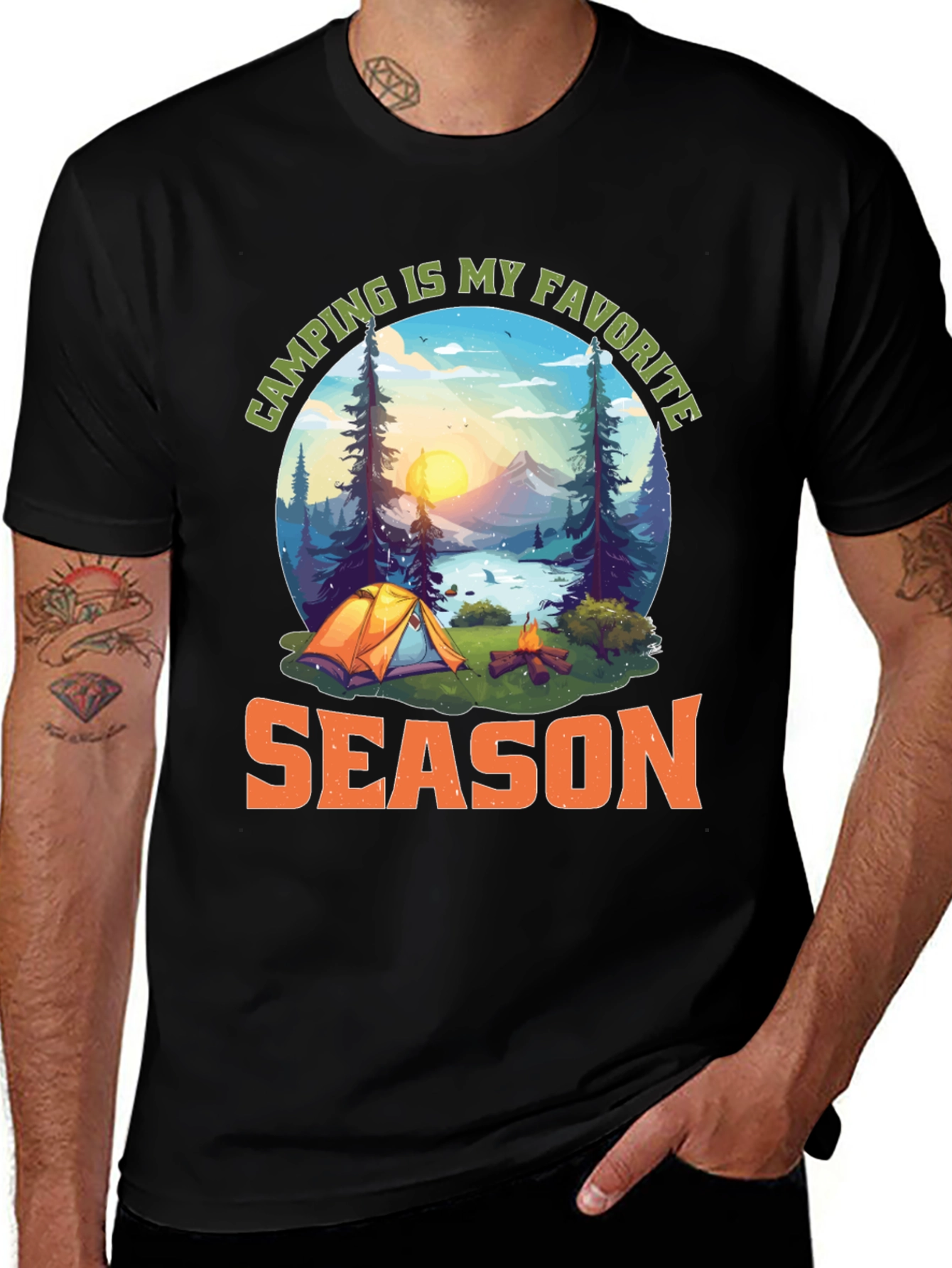 Variant 28 of Camping Is My Favorite Season Graphic T-Shirt