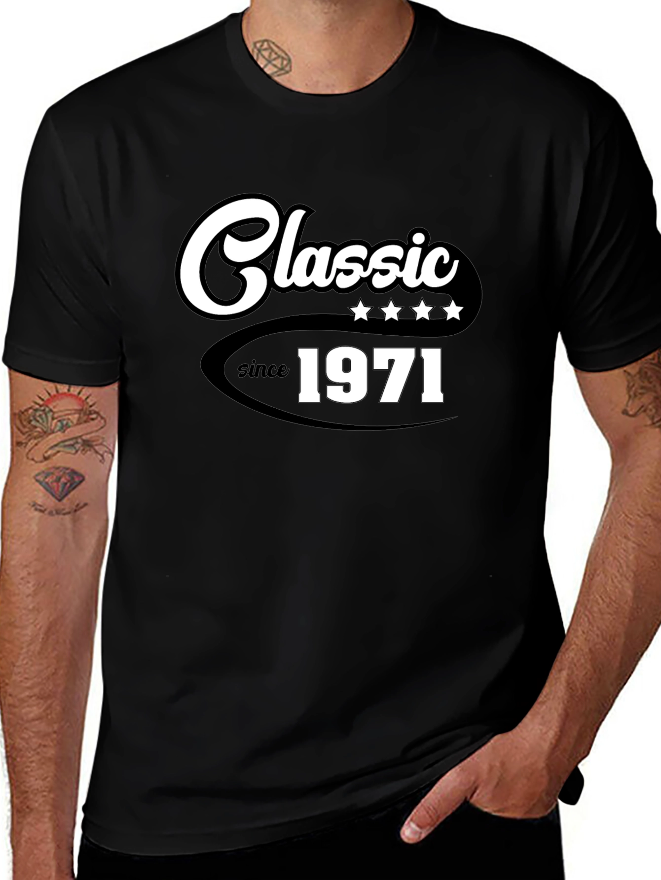 Variant 15 of Classic Since 1971 Black Graphic T-Shirt