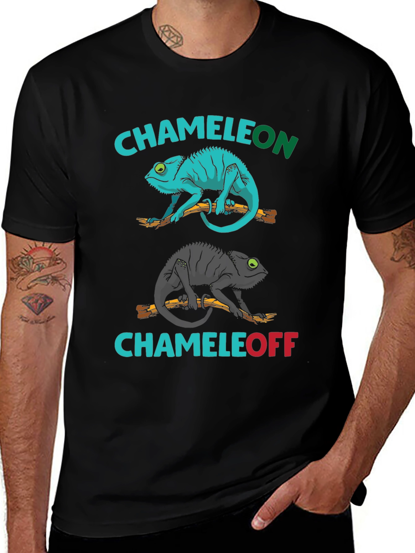 Variant 23 of Chameleon On/Off Graphic Tee