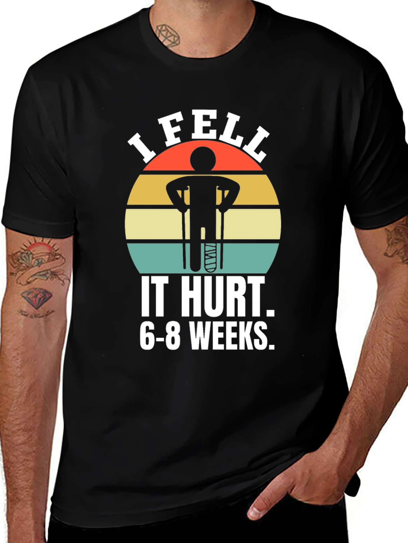 Variant 30 of I Fell It Hurt Graphic Tee - Funny Injury T-Shirt