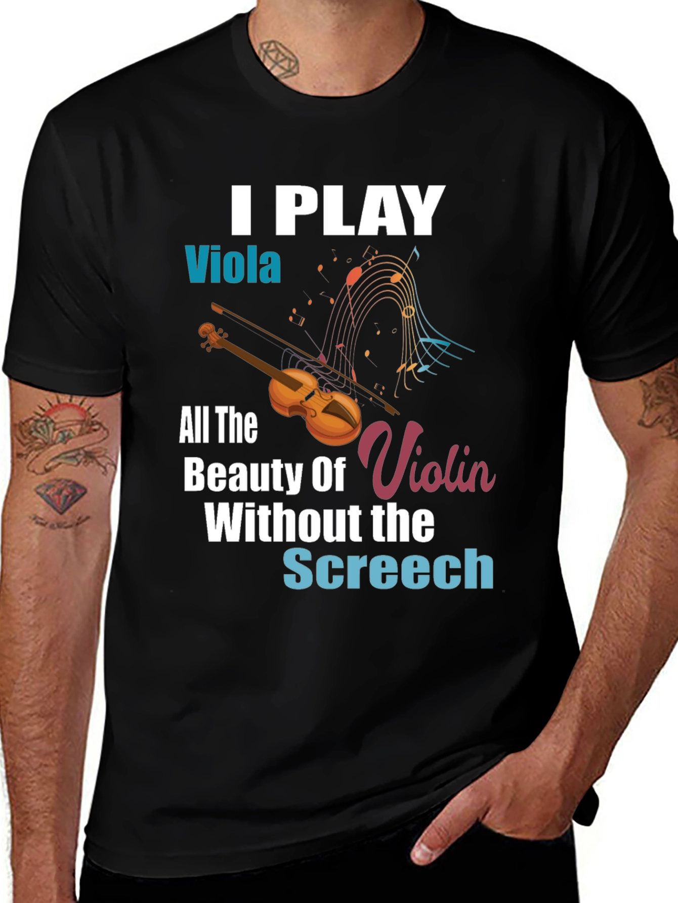 Variant 6 of I Play Viola Funny Music T-Shirt