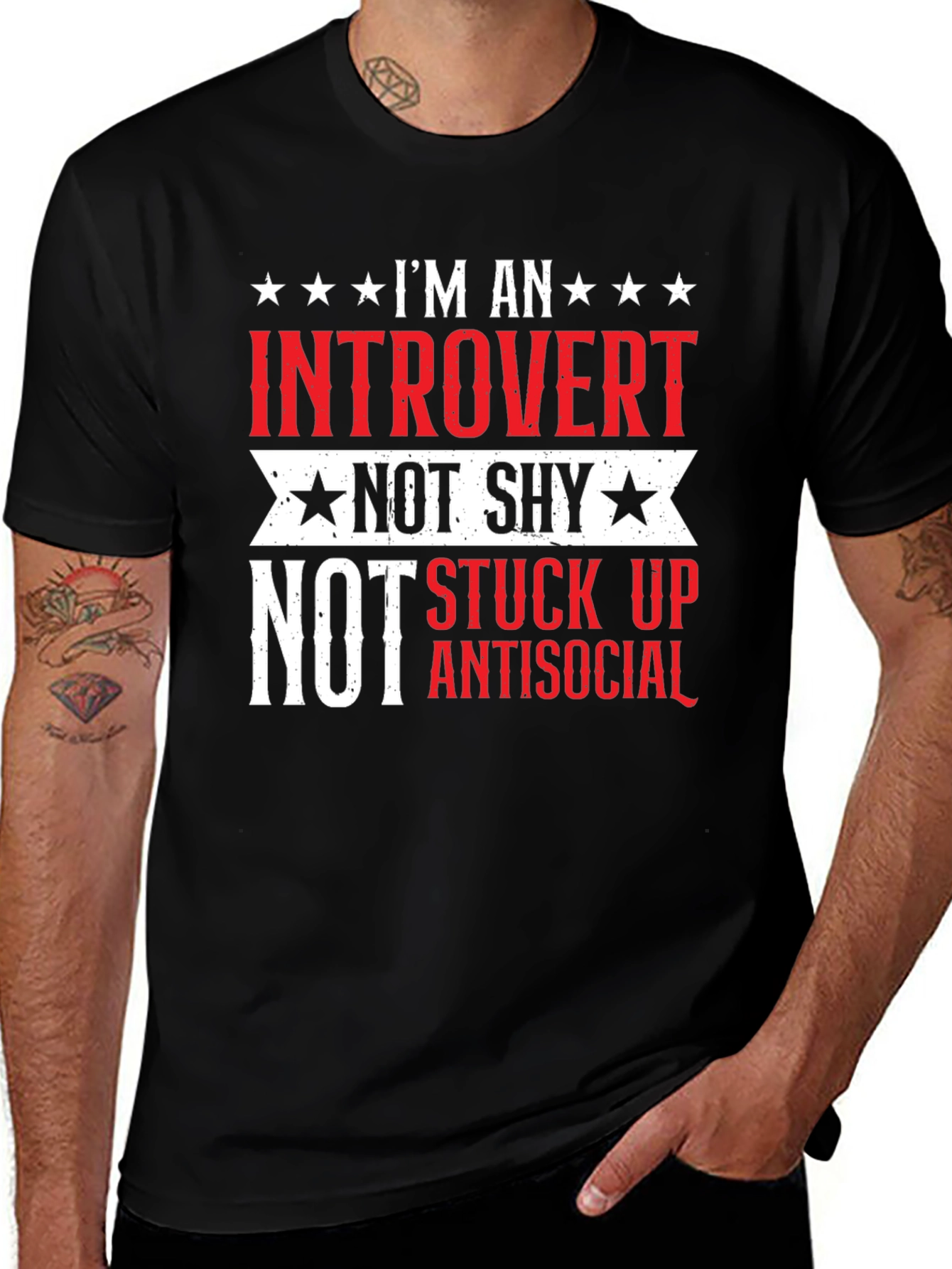 Variant 13 of Introvert Not Shy T-Shirt