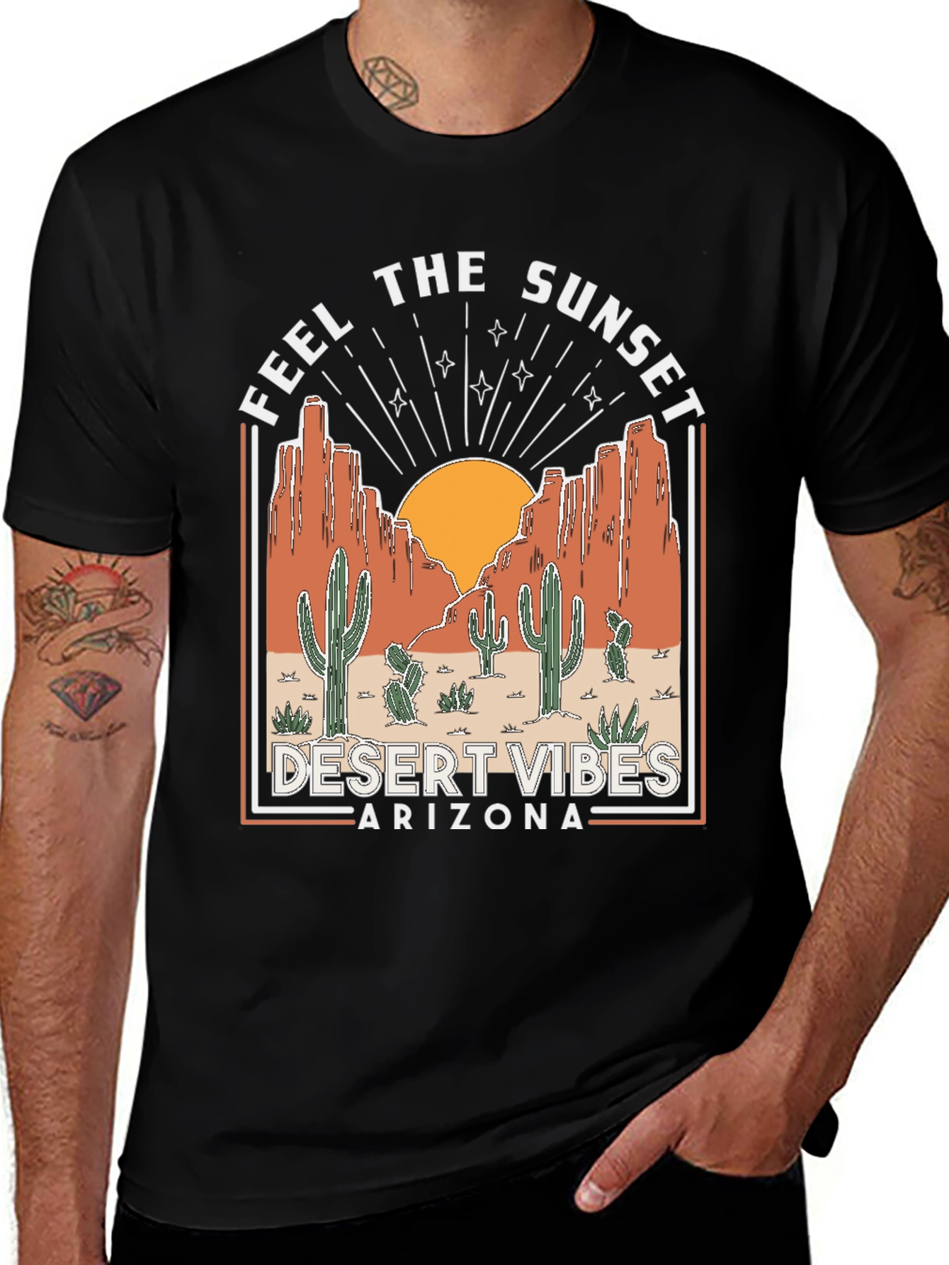 Desert Vibes Arizona Graphic T-Shirt
