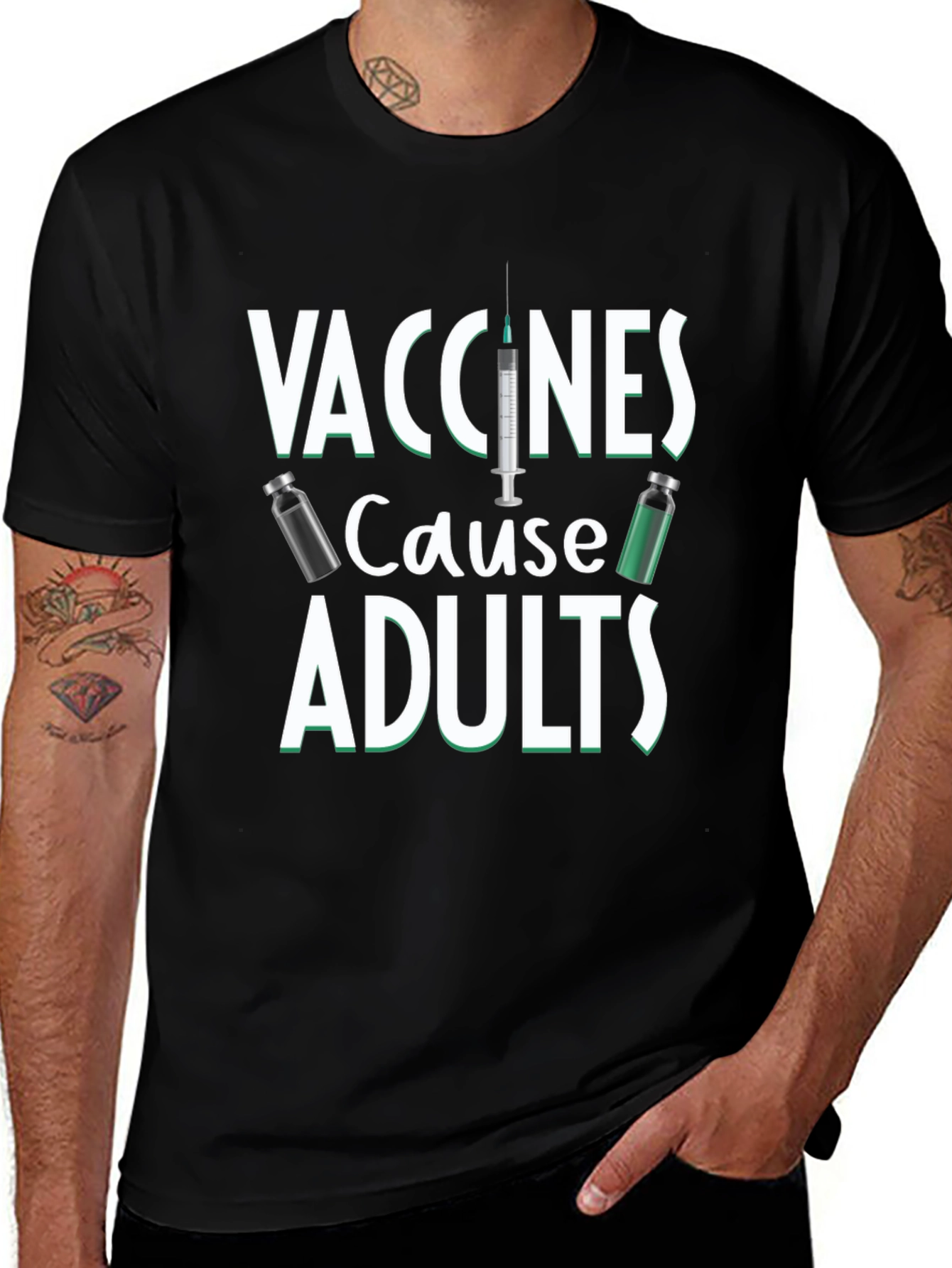 Variant 14 of Vaccines Cause Adults Graphic Tee