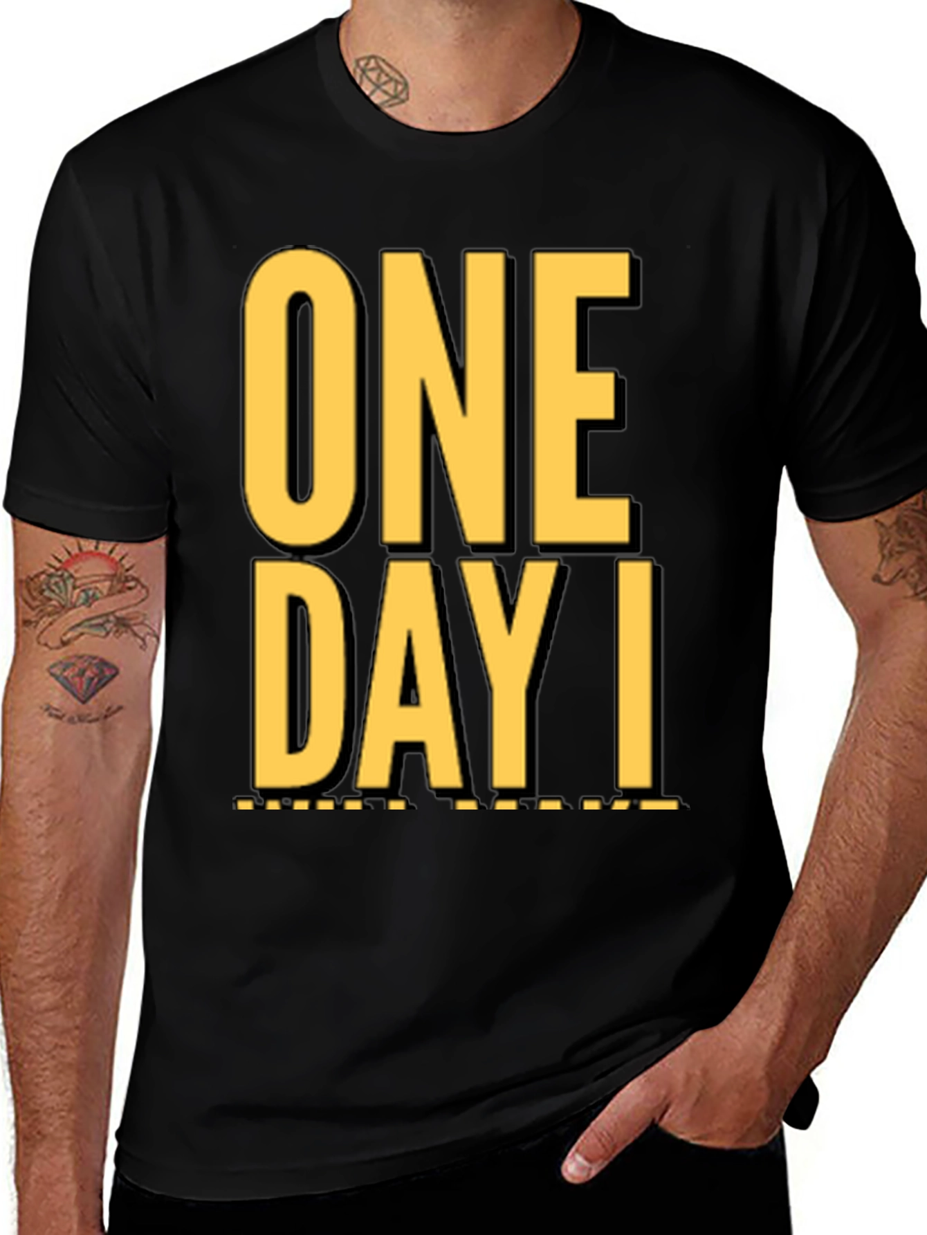 Variant 2 of One Day I T-Shirt - Stylish Graphic Tee