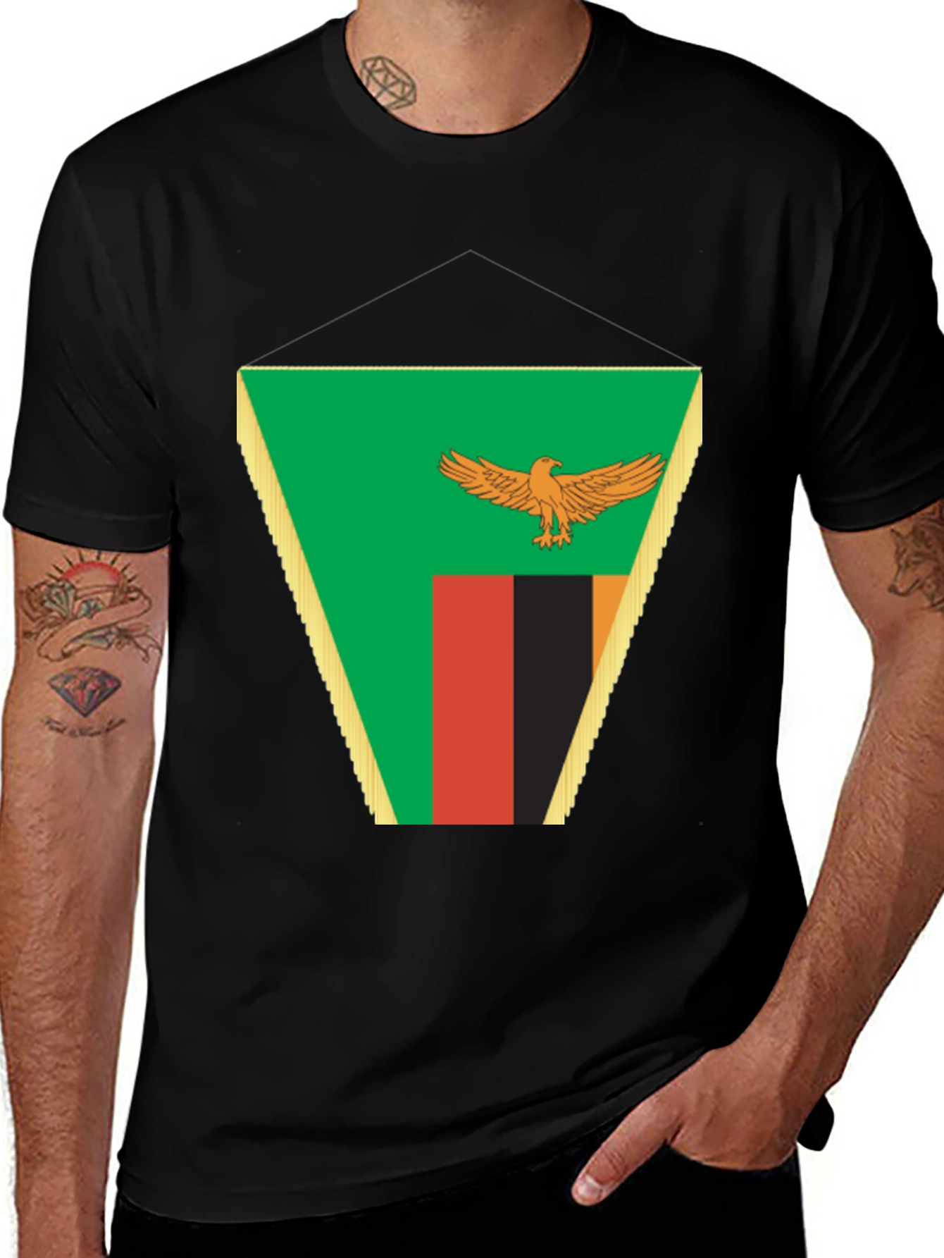 Zambia Flag Graphic T-Shirt
