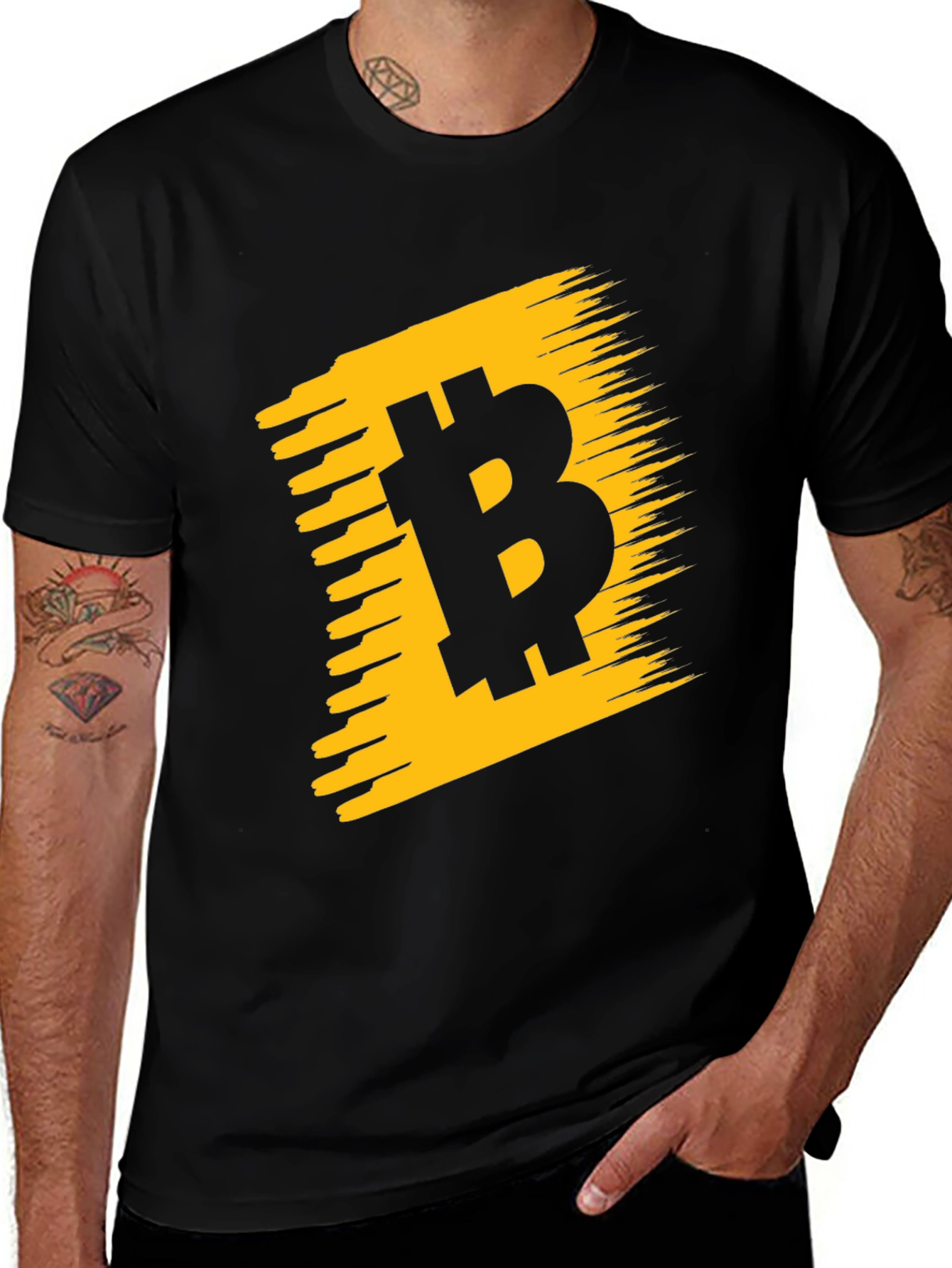 Variant 29 of Bitcoin Graphic Tee - Black Crypto T-Shirt