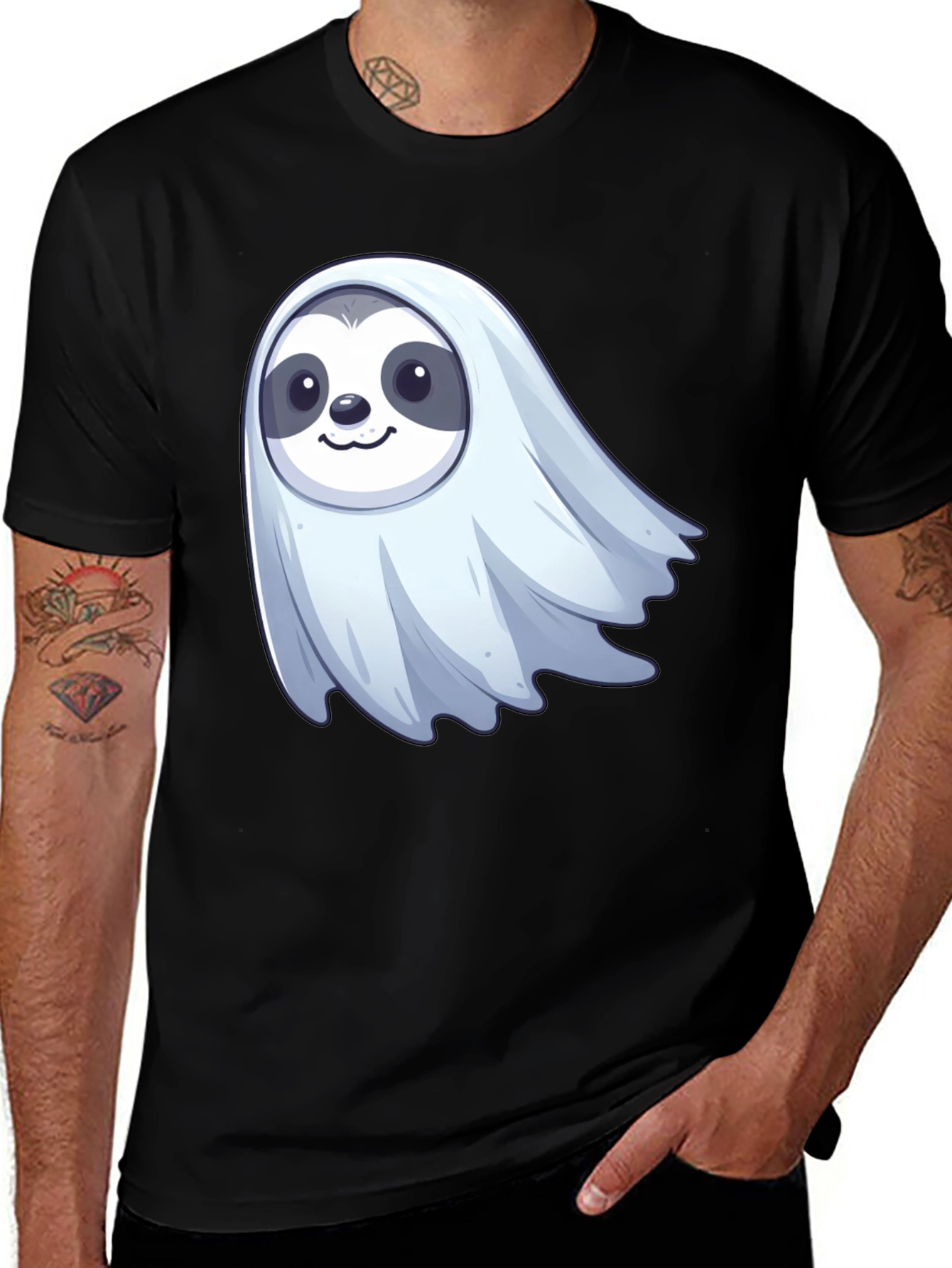 Variant 5 of Ghost Sloth Graphic Tee