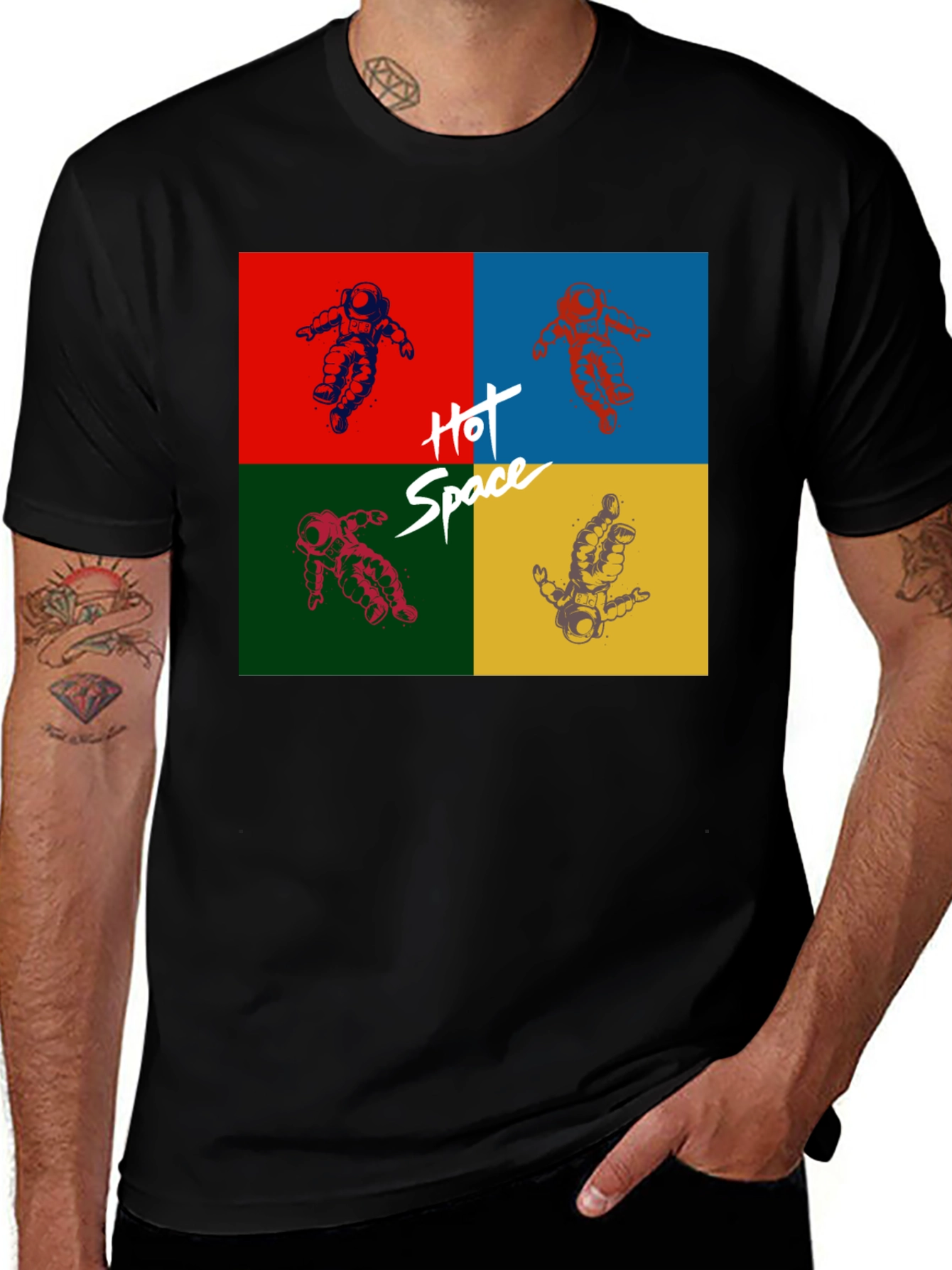 Variant 12 of Hot Space Astronaut Graphic T-Shirt