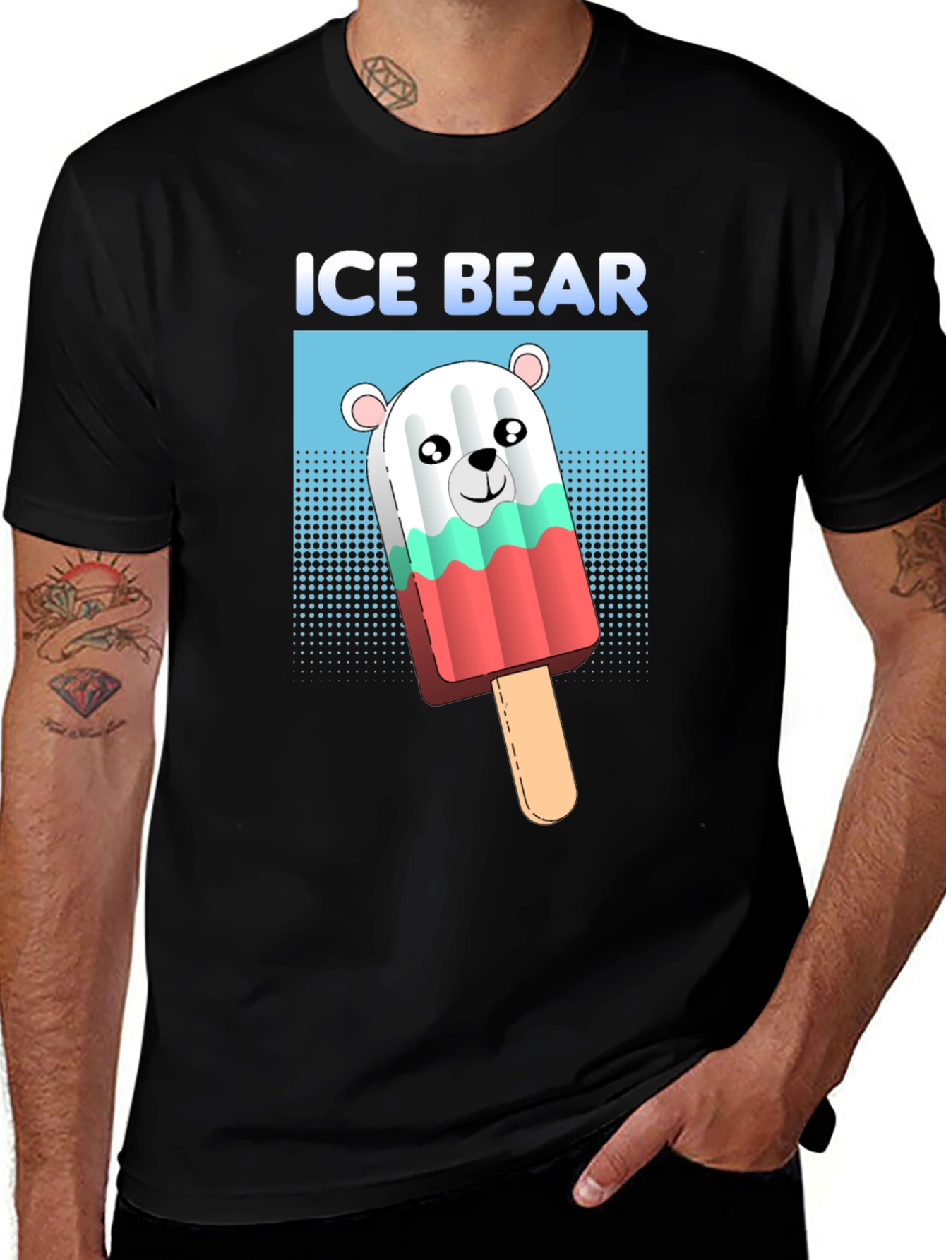 Variant 5 of Ice Bear Popsicle Graphic T-Shirt