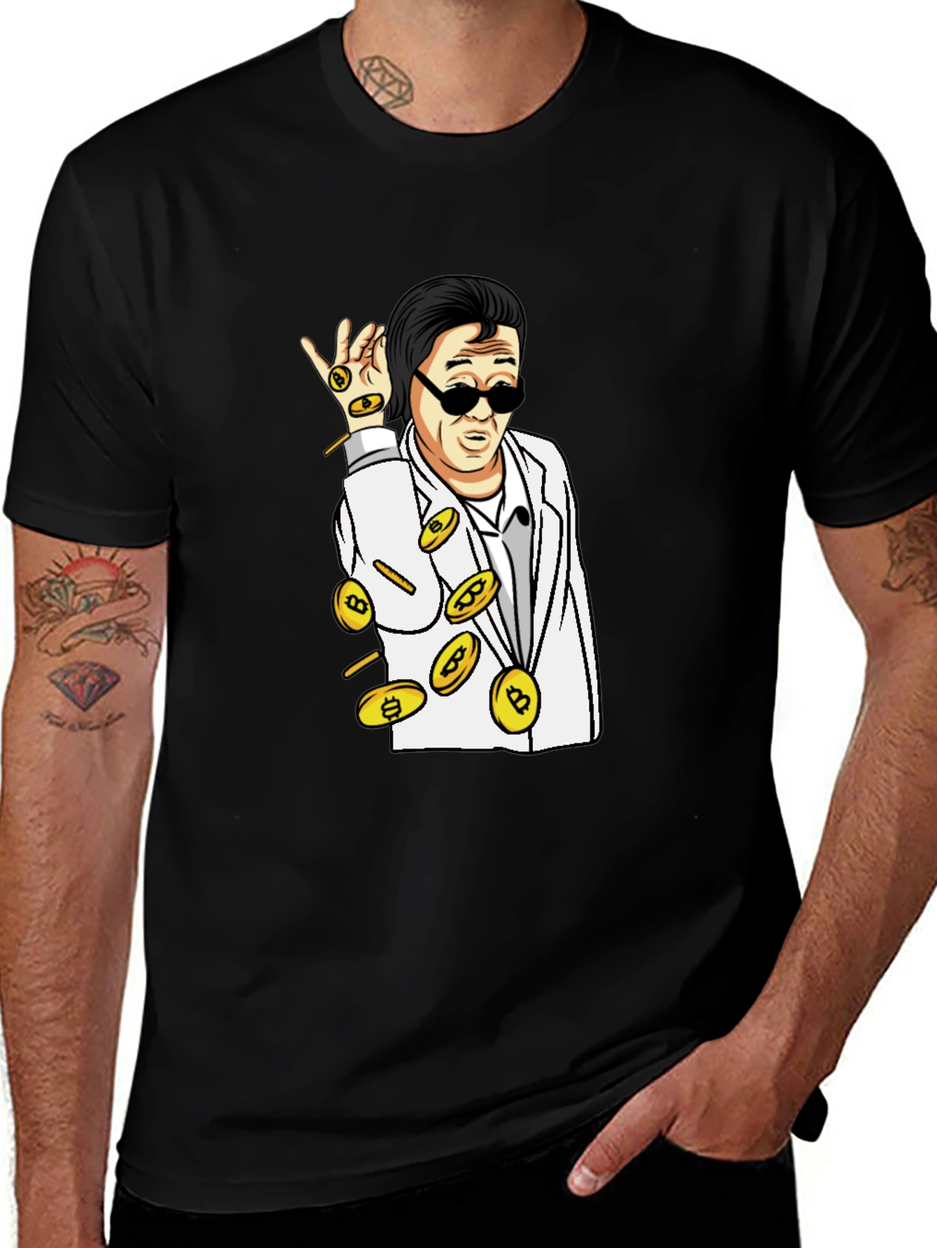 Camiseta Hombre Diseño Crypto Chef