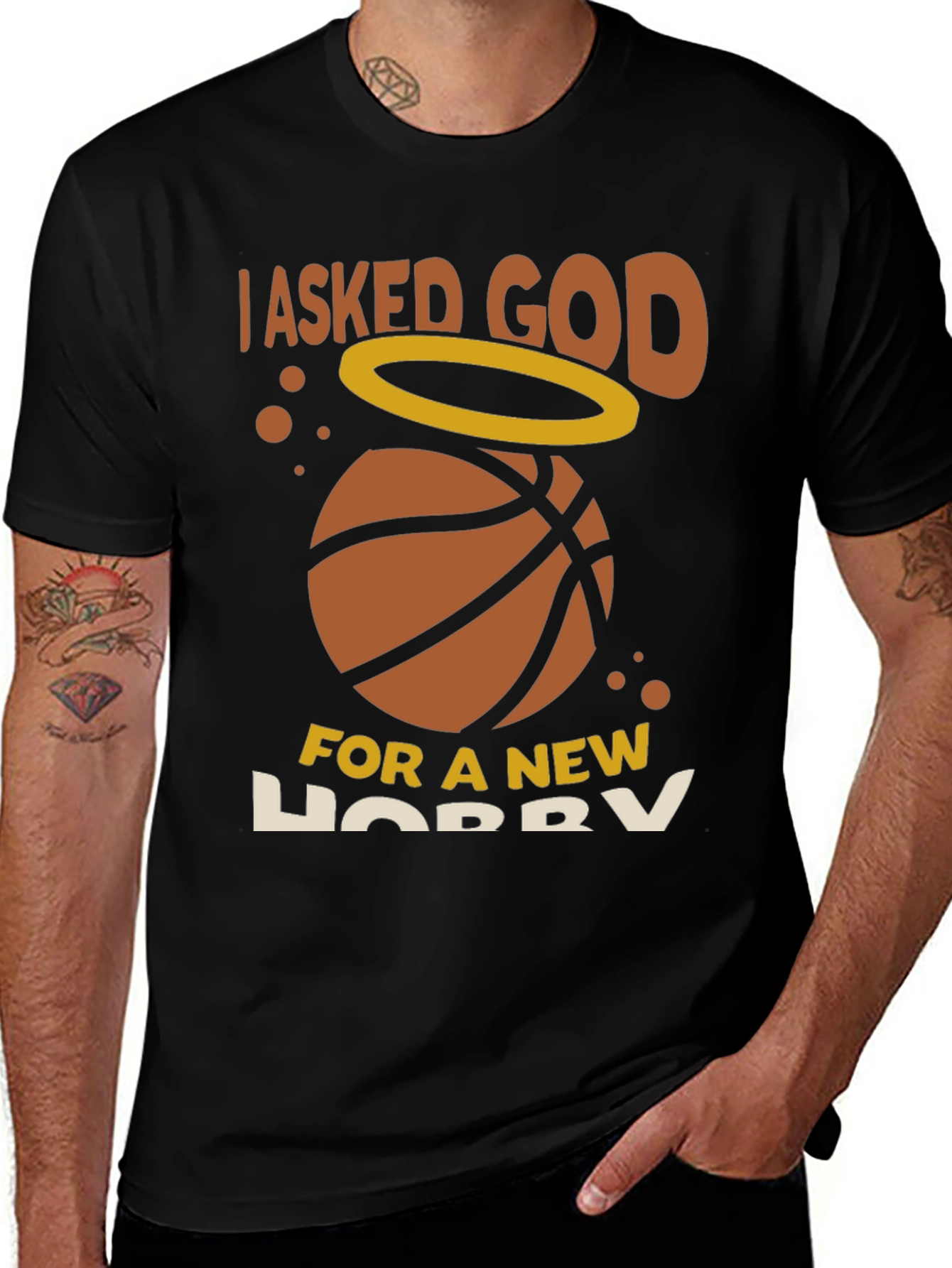 Variant 28 of I Asked God For a New Hobby Basketball T-Shirt