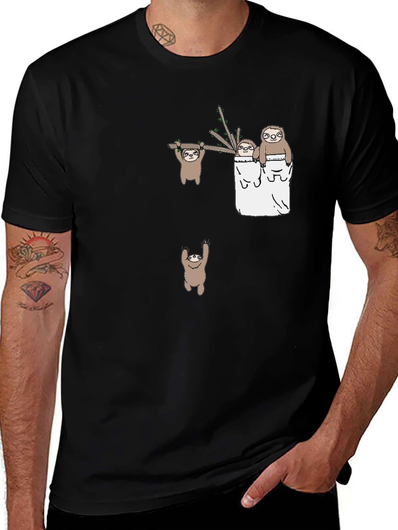 Variant 4 of Sloth Family T-Shirt - Cute and Casual