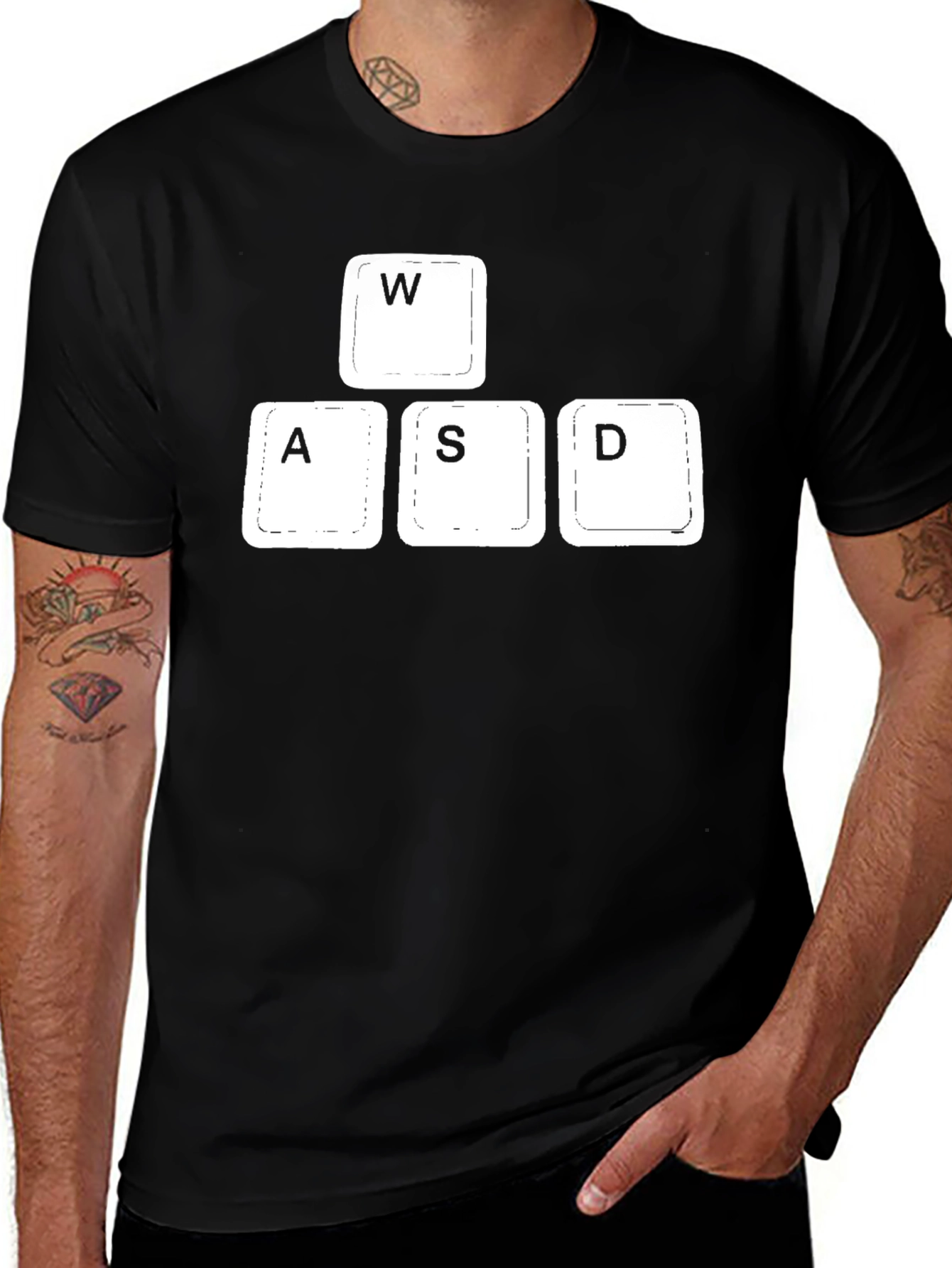 Variant 20 of Gamer WASD Keyboard Keys T-Shirt