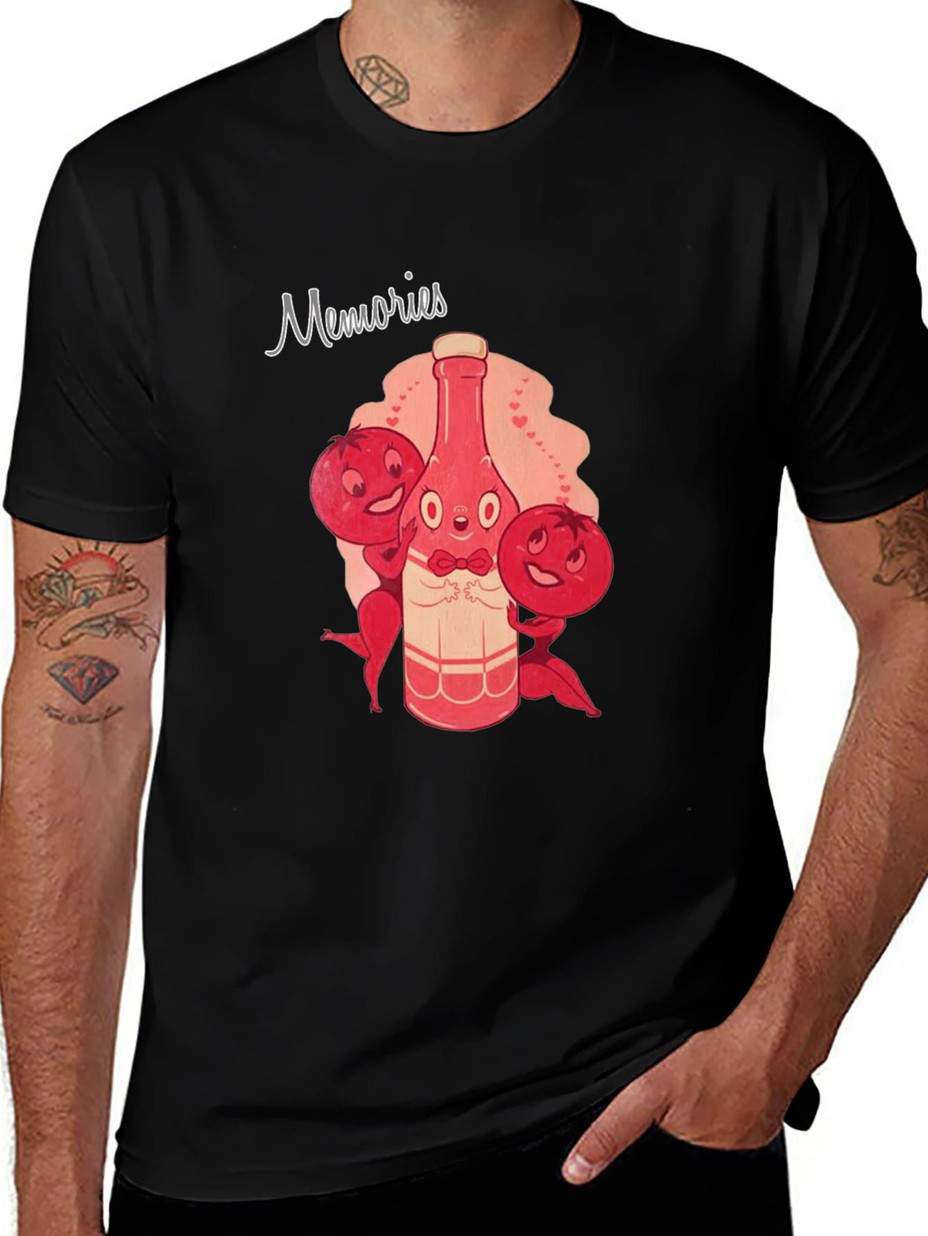 Variant 25 of Memories Graphic Tee - Stylish Black T-Shirt