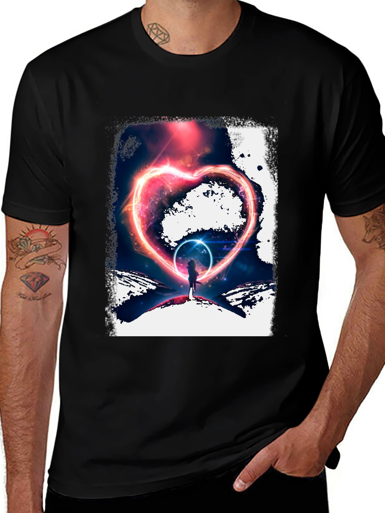 Variant 16 of Heart Space Graphic Tee
