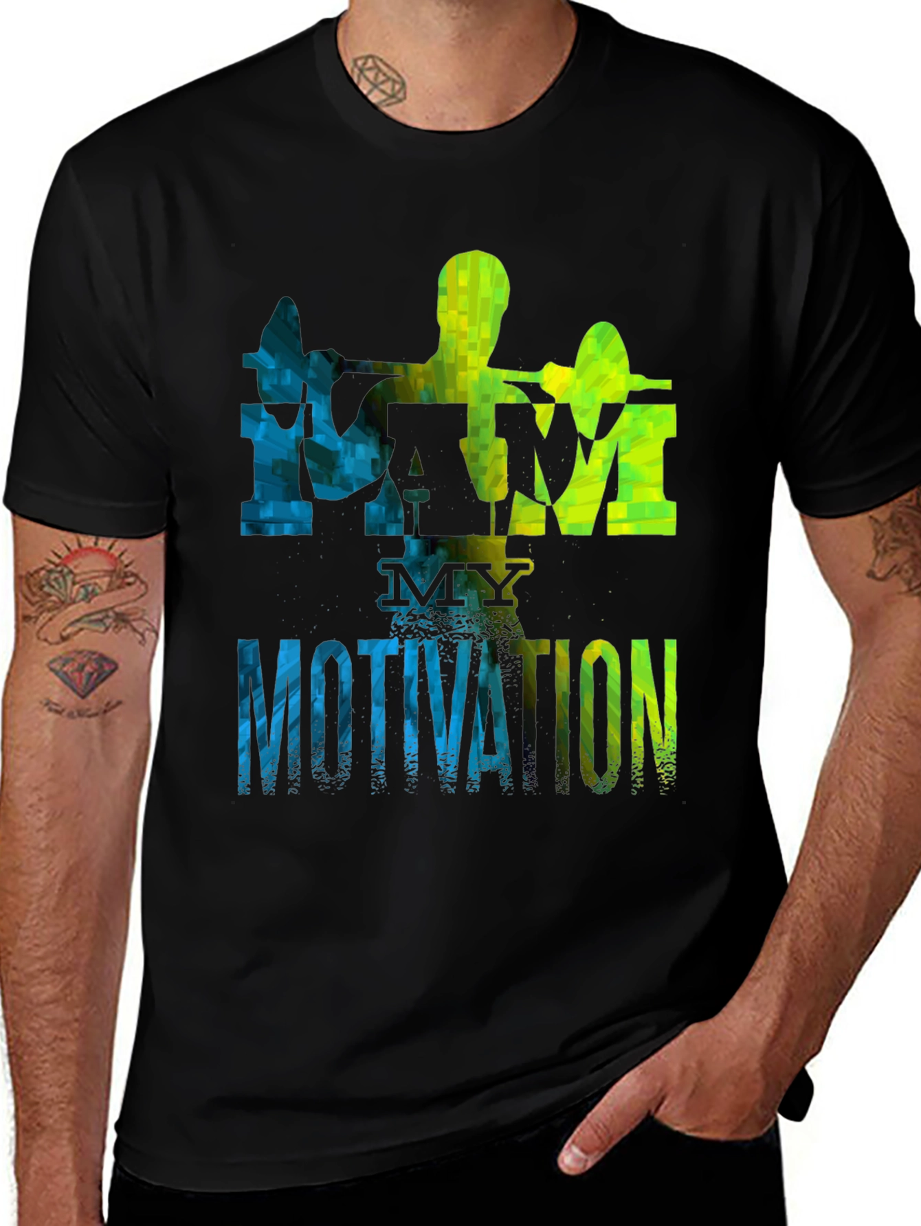 Variant 17 of I AM MY MOTIVATION Gym T-Shirt