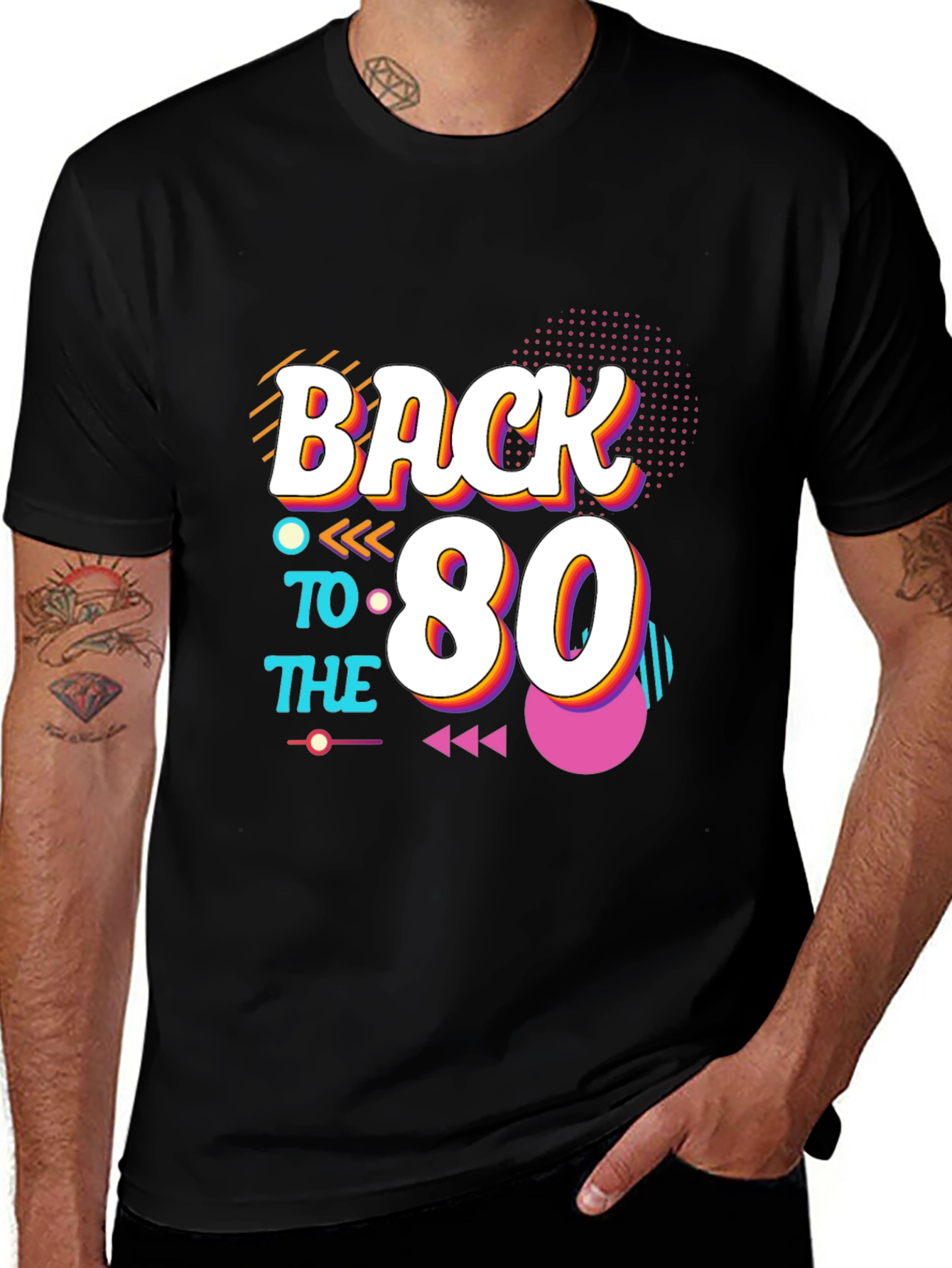 Variant 18 of Back to the 80s Retro Graphic Tee