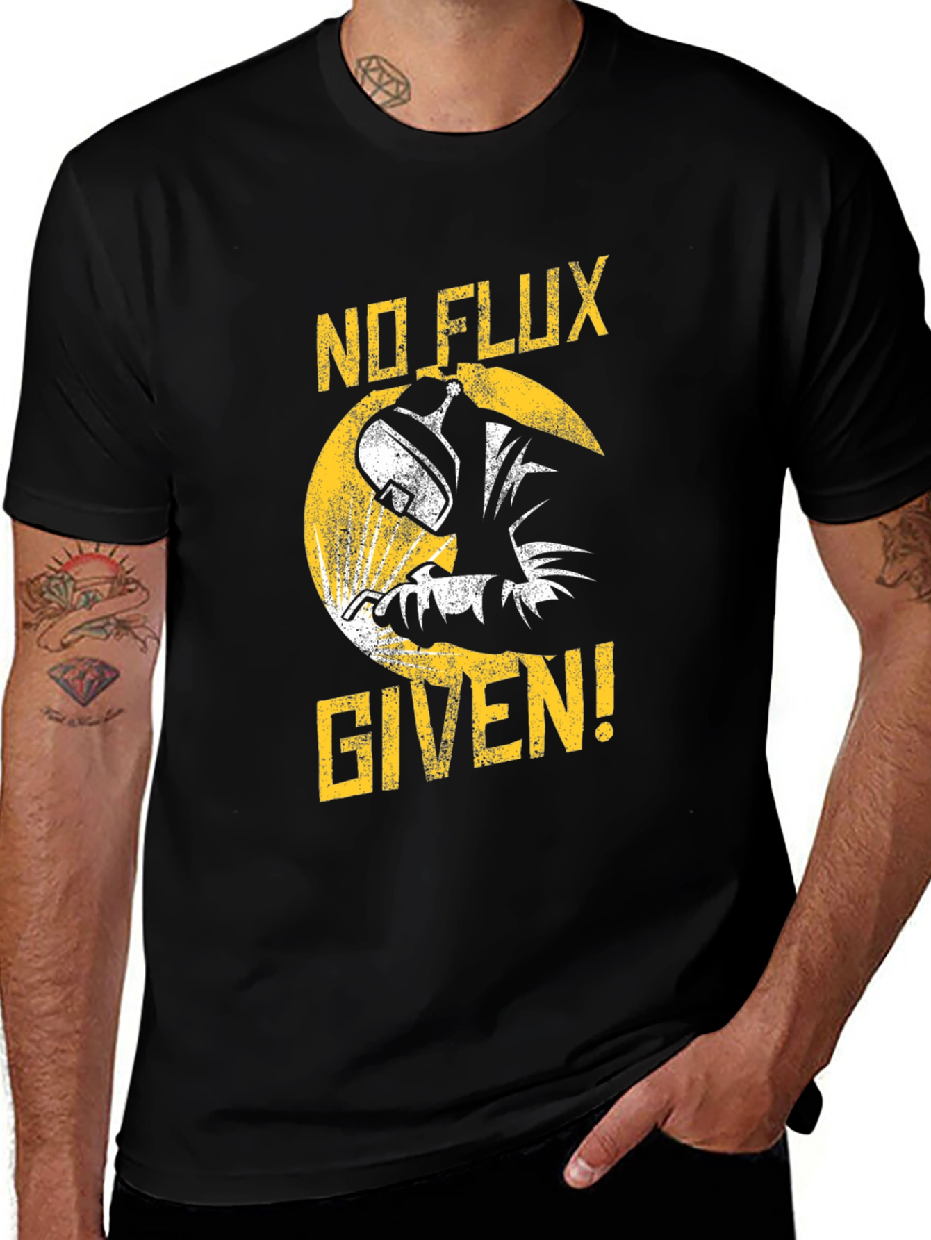 Variant 9 of No Flux Given Black Graphic Tee