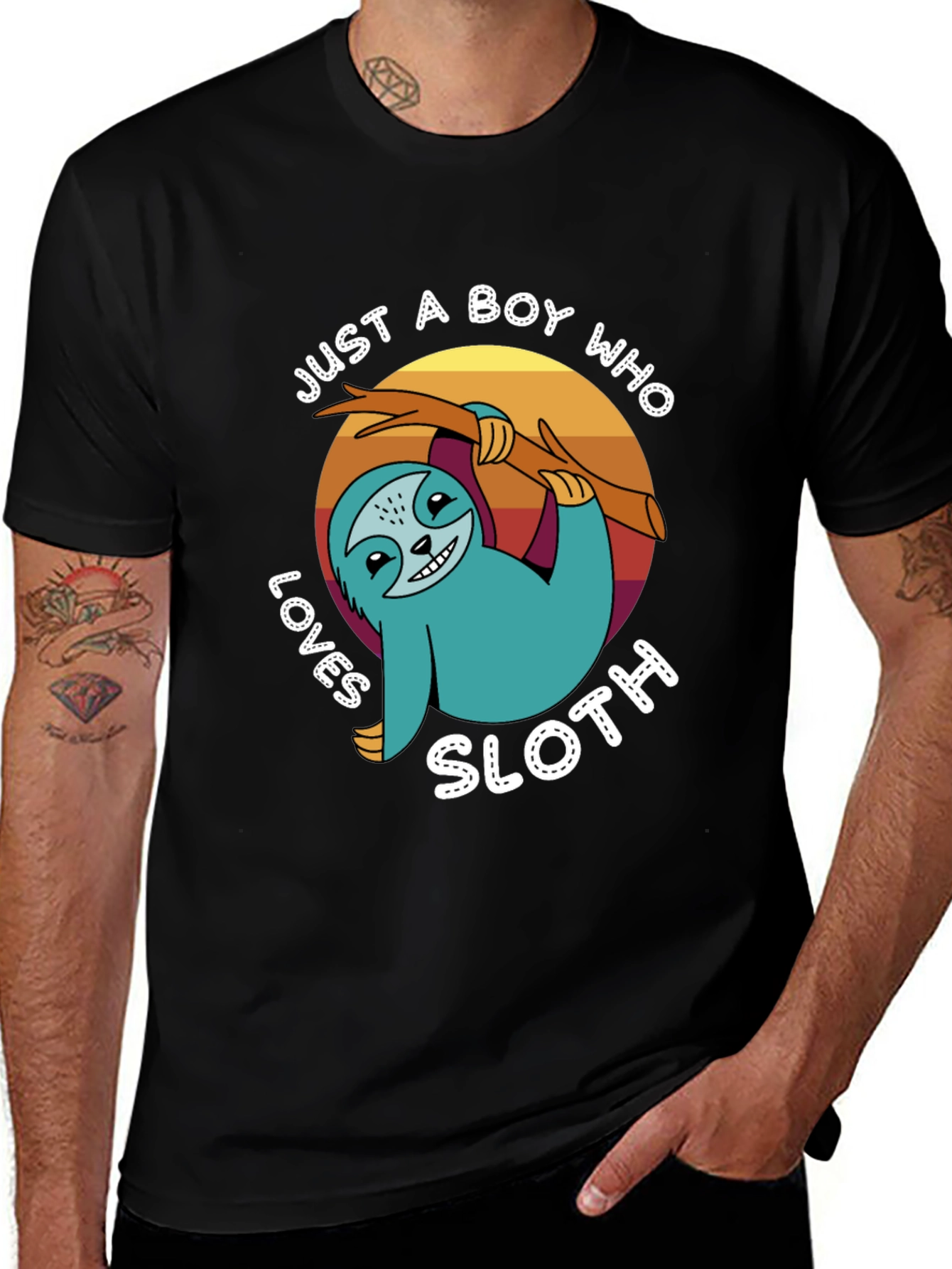 Just a Boy Who Loves Sloth T-Shirt