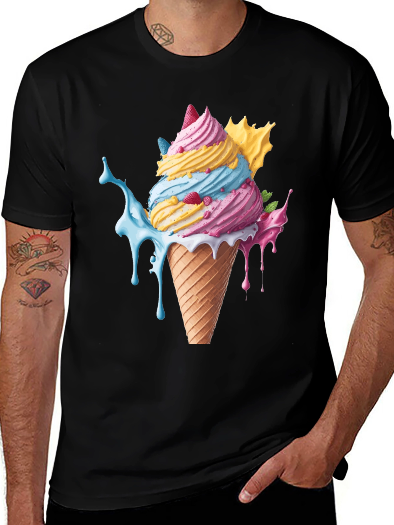 Variant 14 of Ice Cream Cone Graphic Tee
