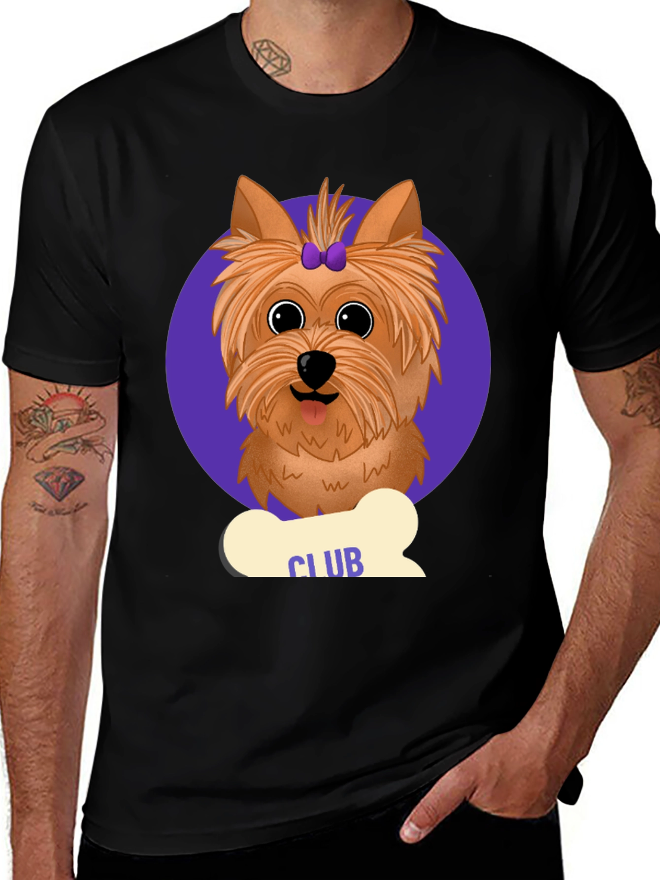 Yorkie Club Black T-Shirt