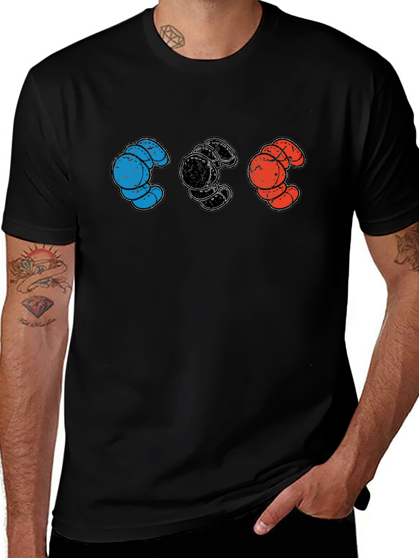 Variant 16 of Colorful Boxing Glove Graphic Tee