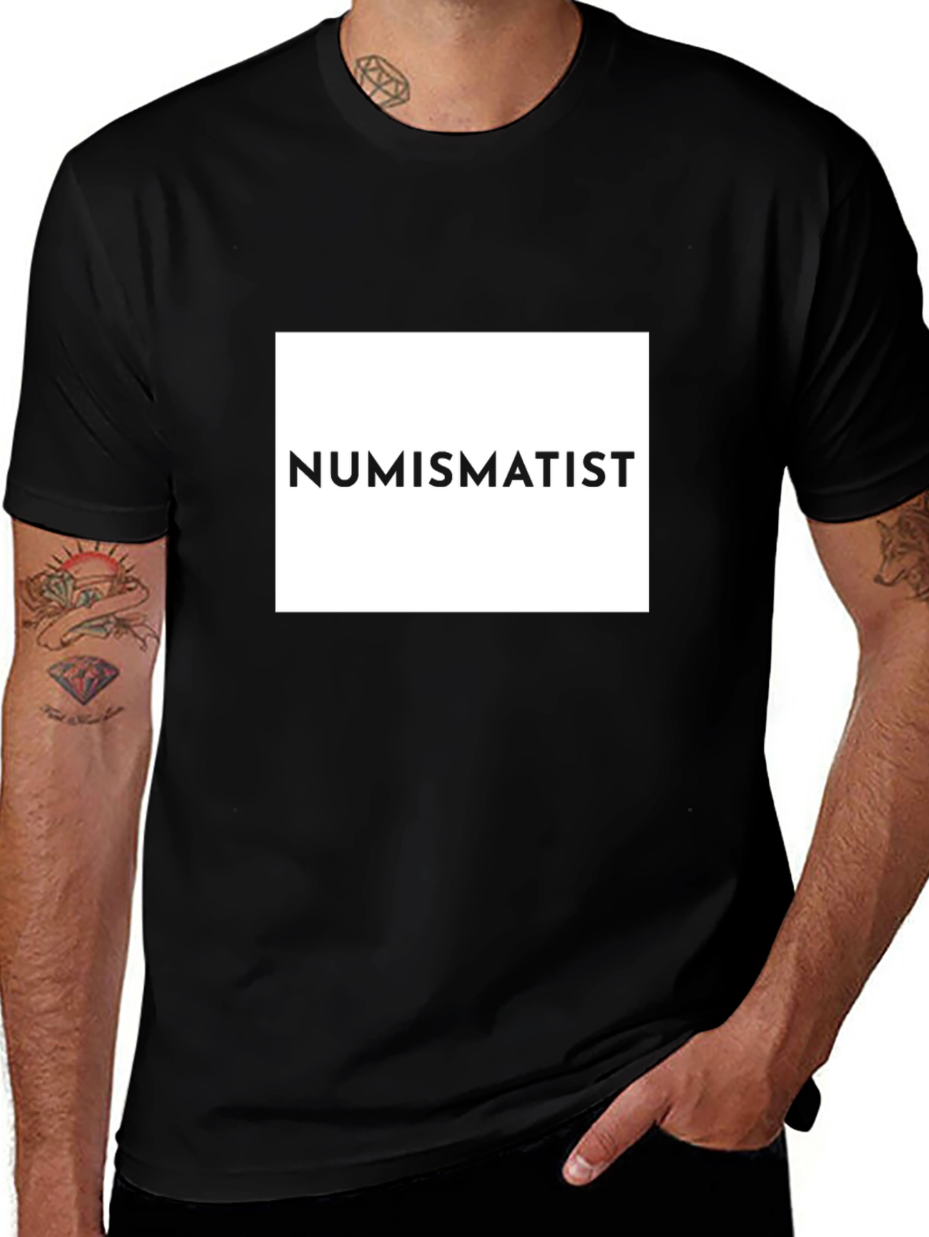 Numismatist Graphic Tee - Black Cotton T-Shirt