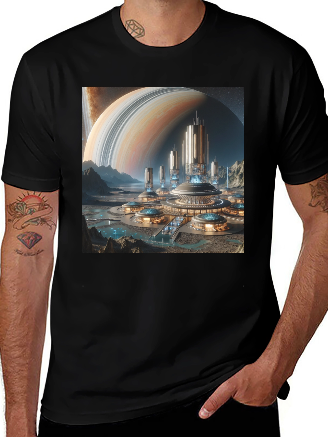 Variant 13 of Sci-Fi City T-Shirt