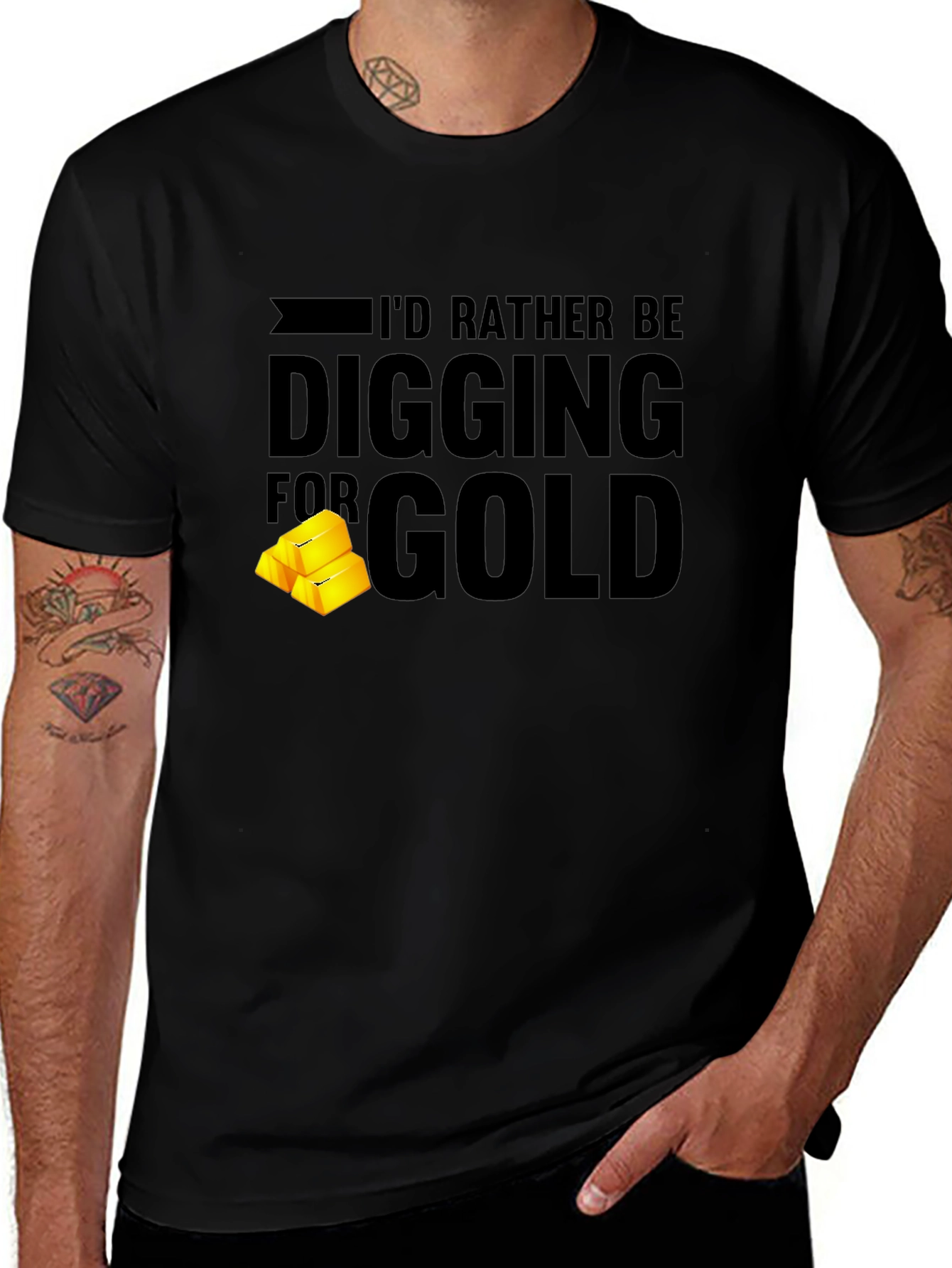 Variant 15 of I'd Rather Be Digging for Gold T-Shirt