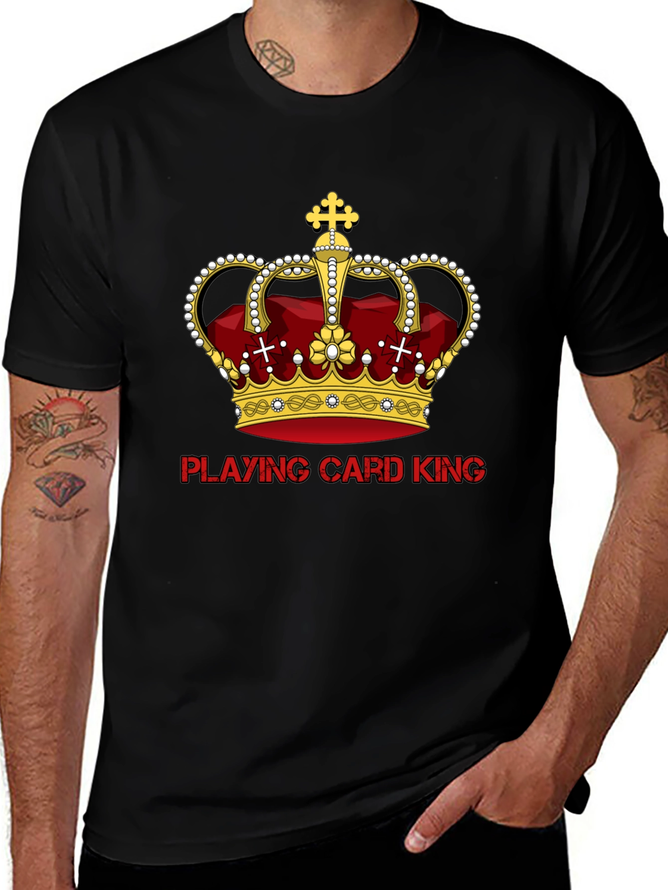Playing Card King Graphic T-Shirt