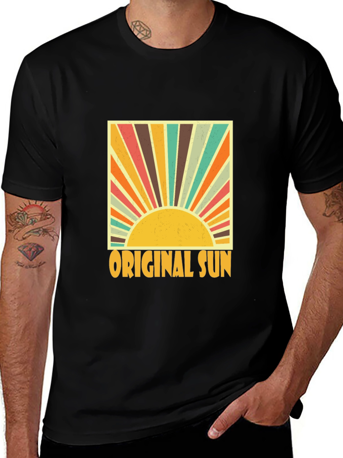 Variant 24 of Retro Original Sun Graphic T-Shirt - Vintage Style Tee