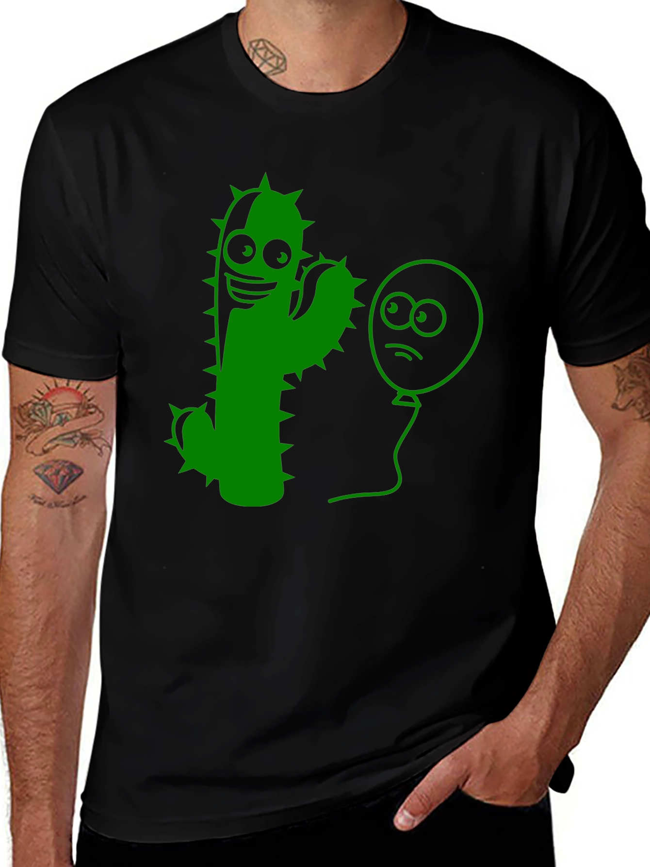 Variant 22 of Cactus & Sad Balloon Graphic Tee