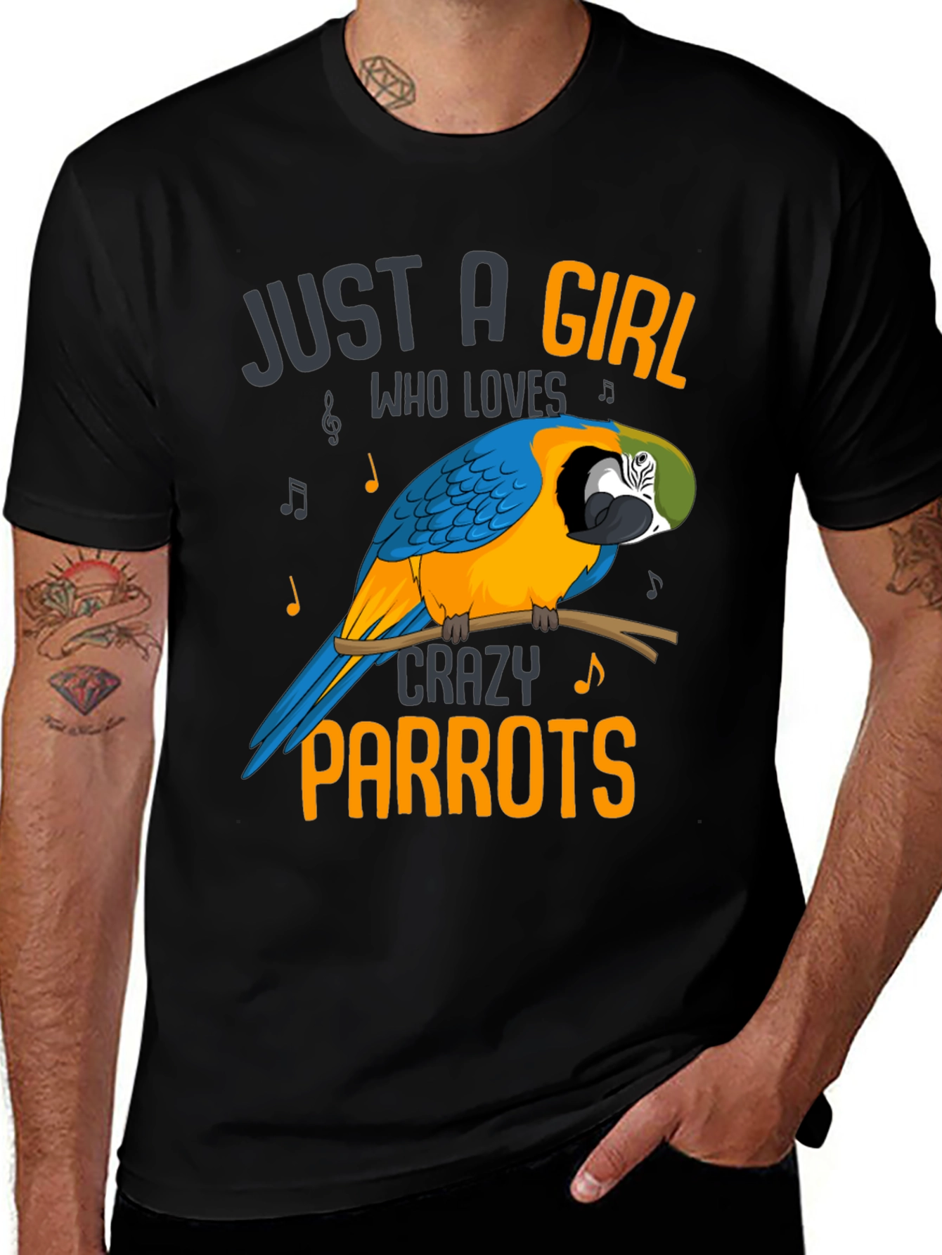 Just a Girl Who Loves Crazy Parrots T-Shirt