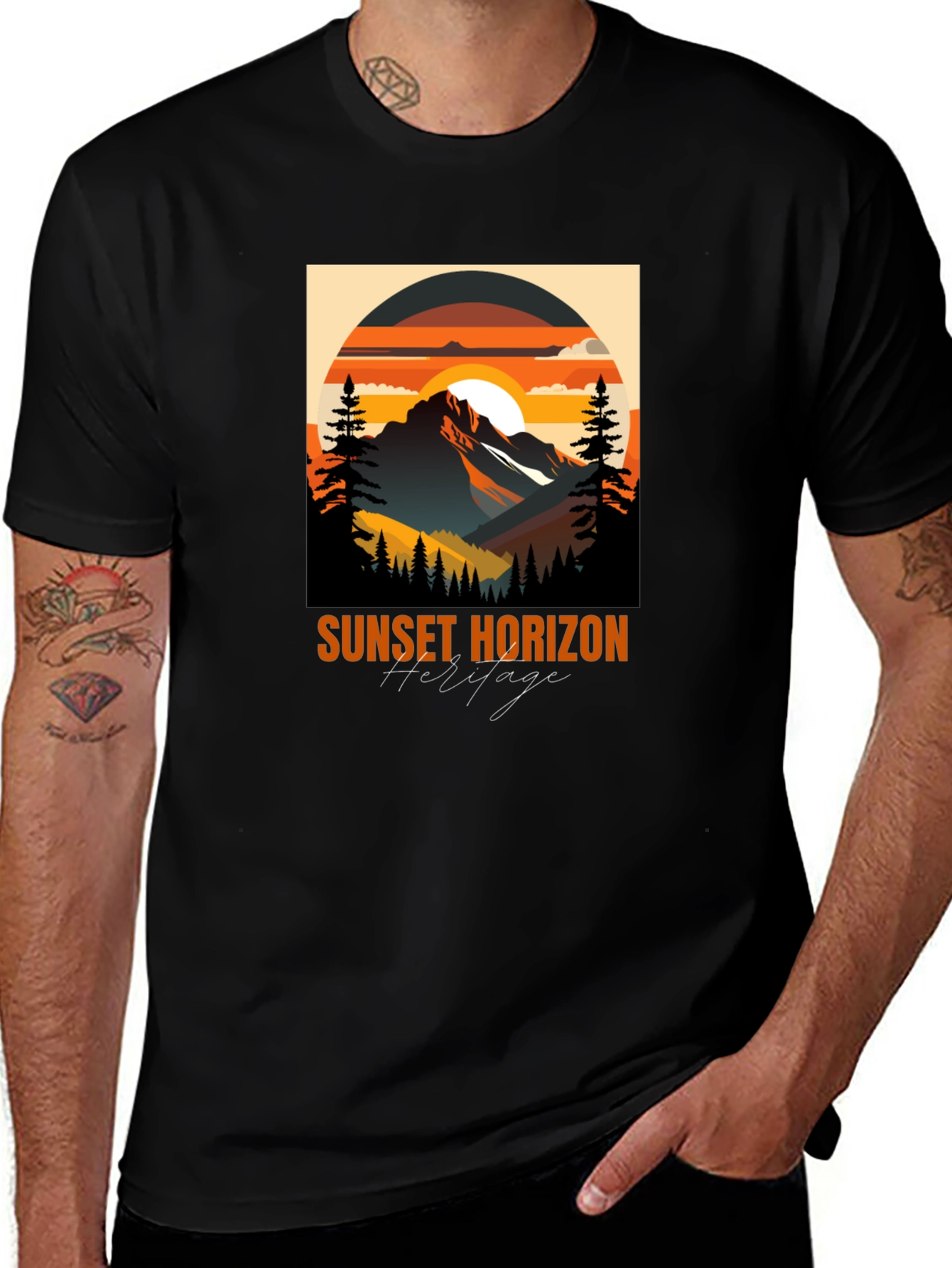 Variant 9 of Sunset Horizon Heritage T-Shirt