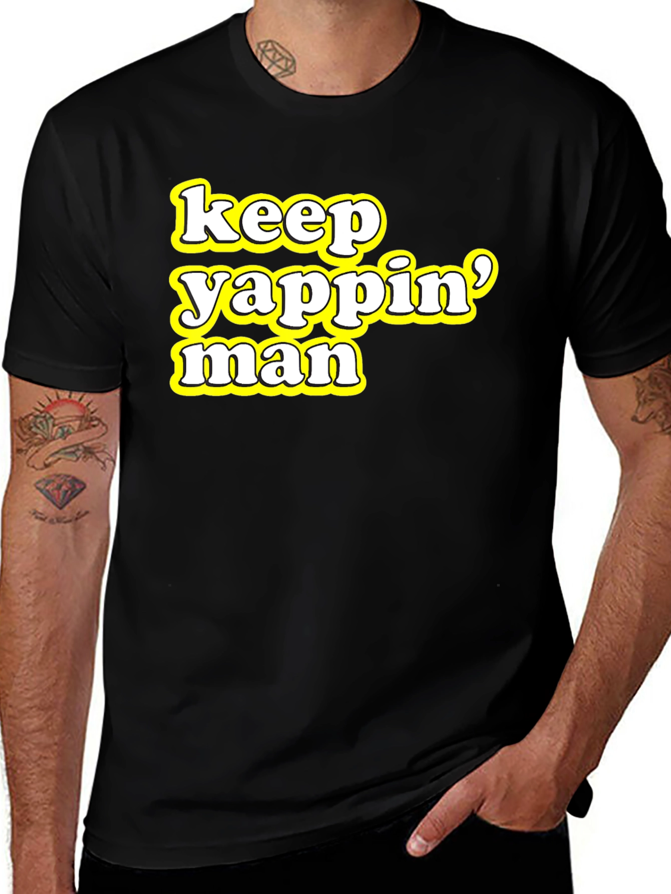 Variant 18 of Keep Yappin' Man Graphic Tee