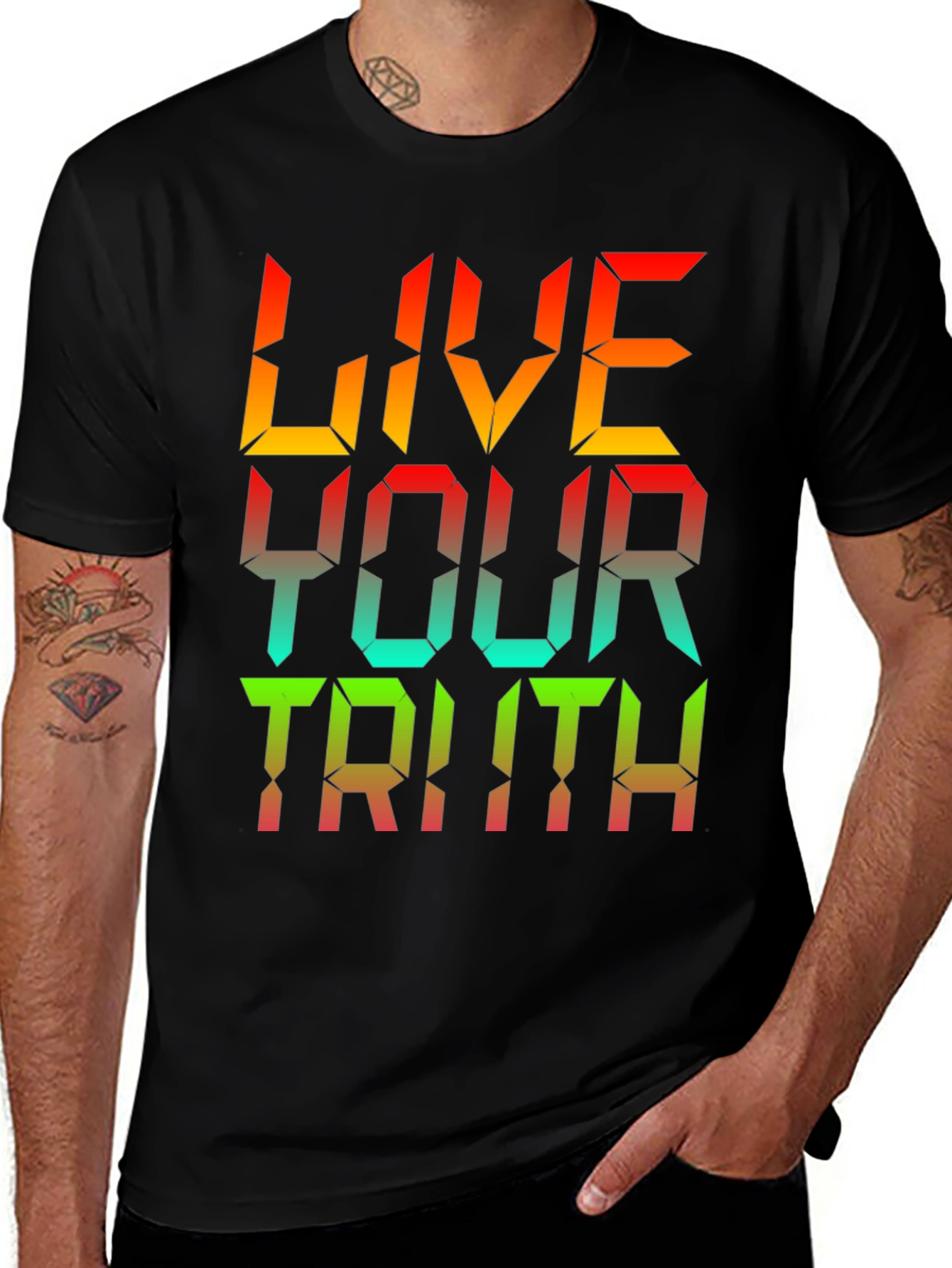 Variant 16 of Live Your Truth T-Shirt - Bold Statement Tee