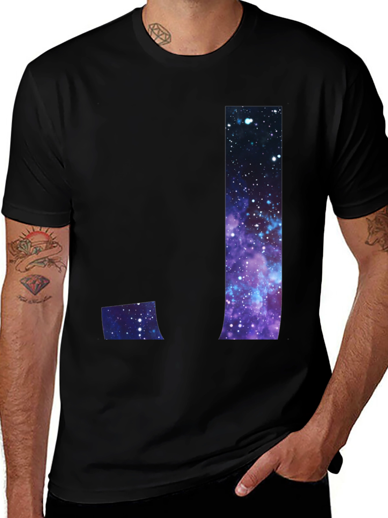 Variant 4 of Galaxy "J" Black T-Shirt