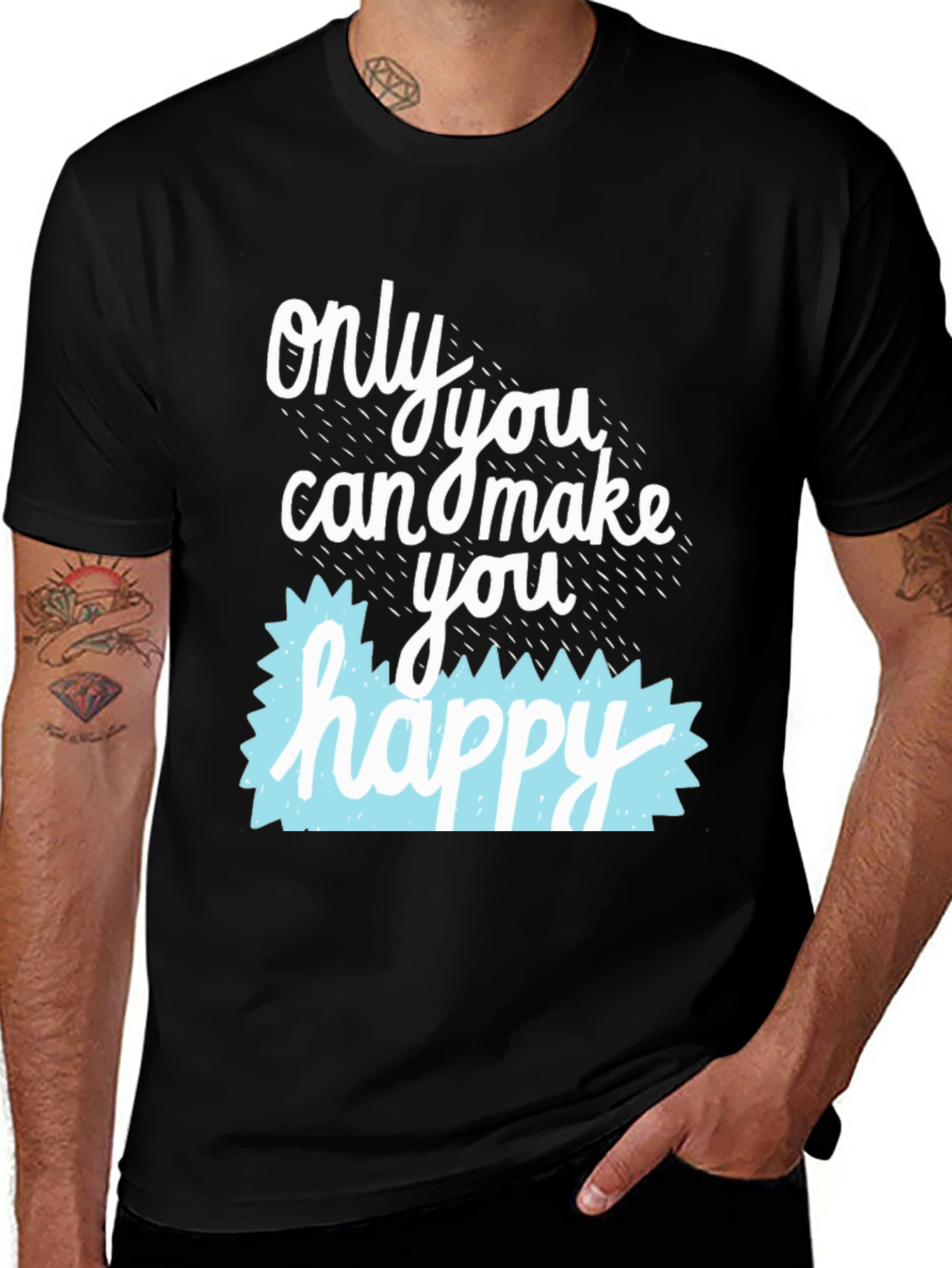 Variant 9 of Only You Can Make You Happy Graphic T-Shirt