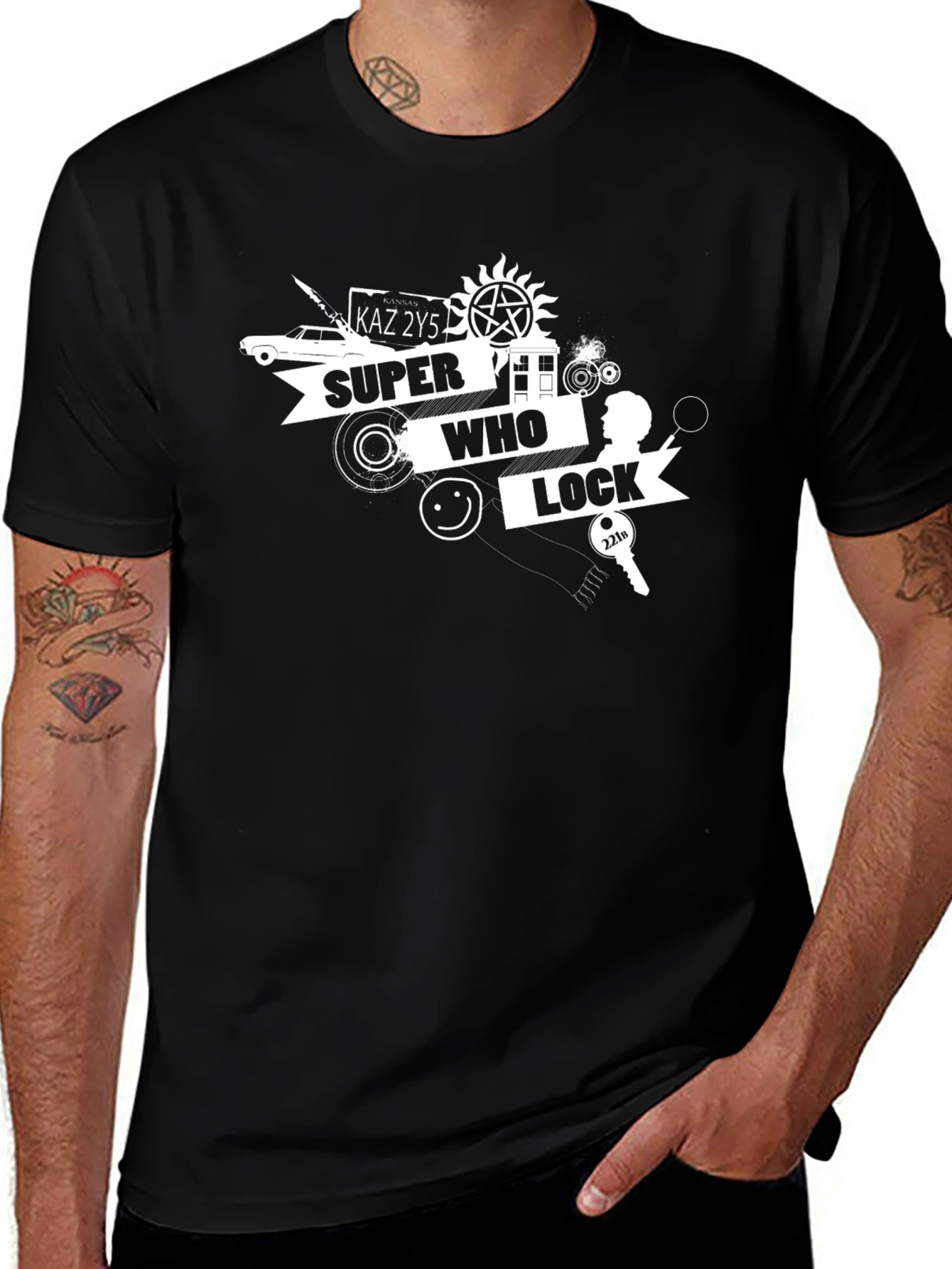 Super Who Lock T-Shirt - Geeky Fan Apparel