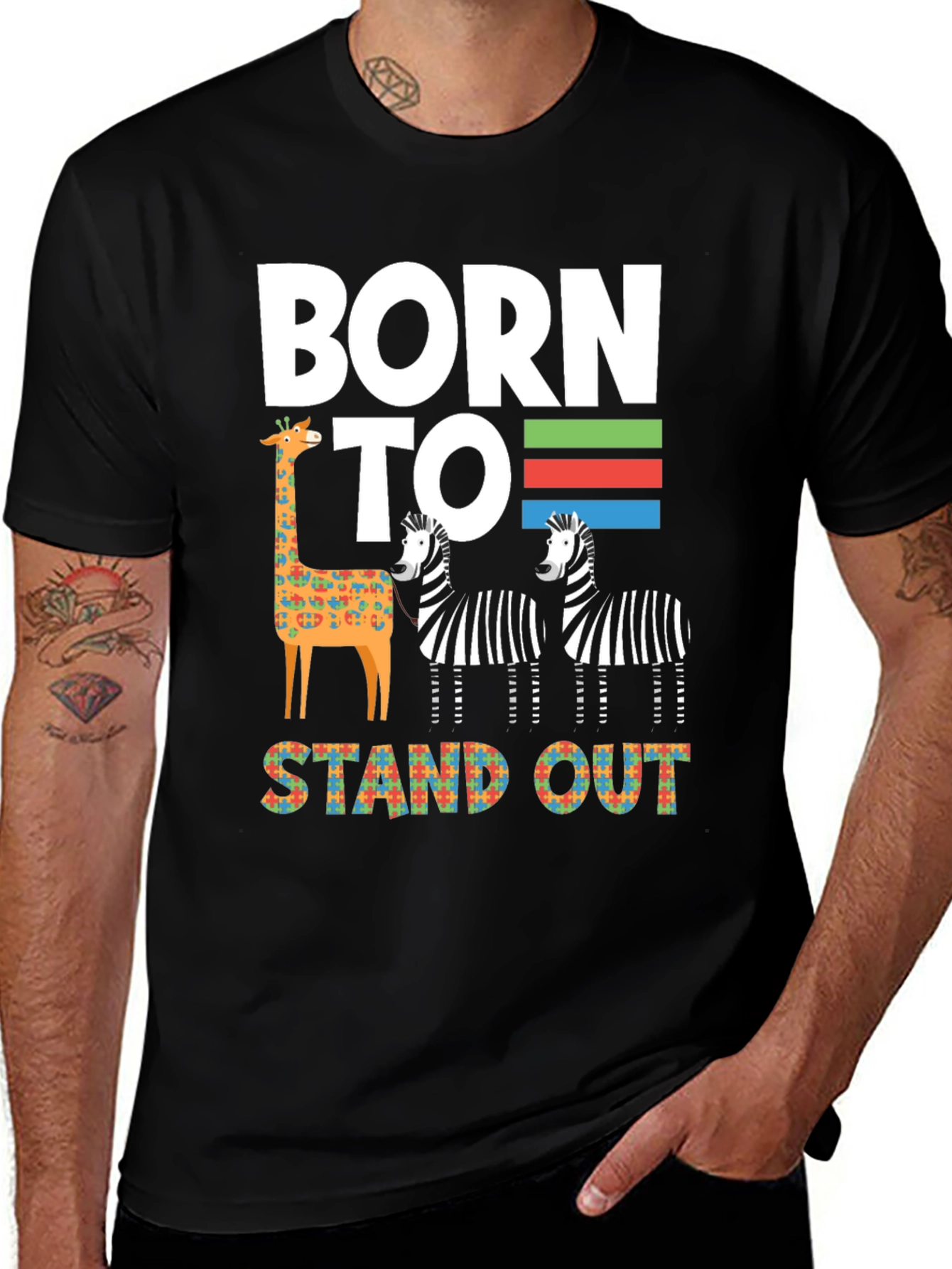 Born to Stand Out Autism Awareness T-Shirt