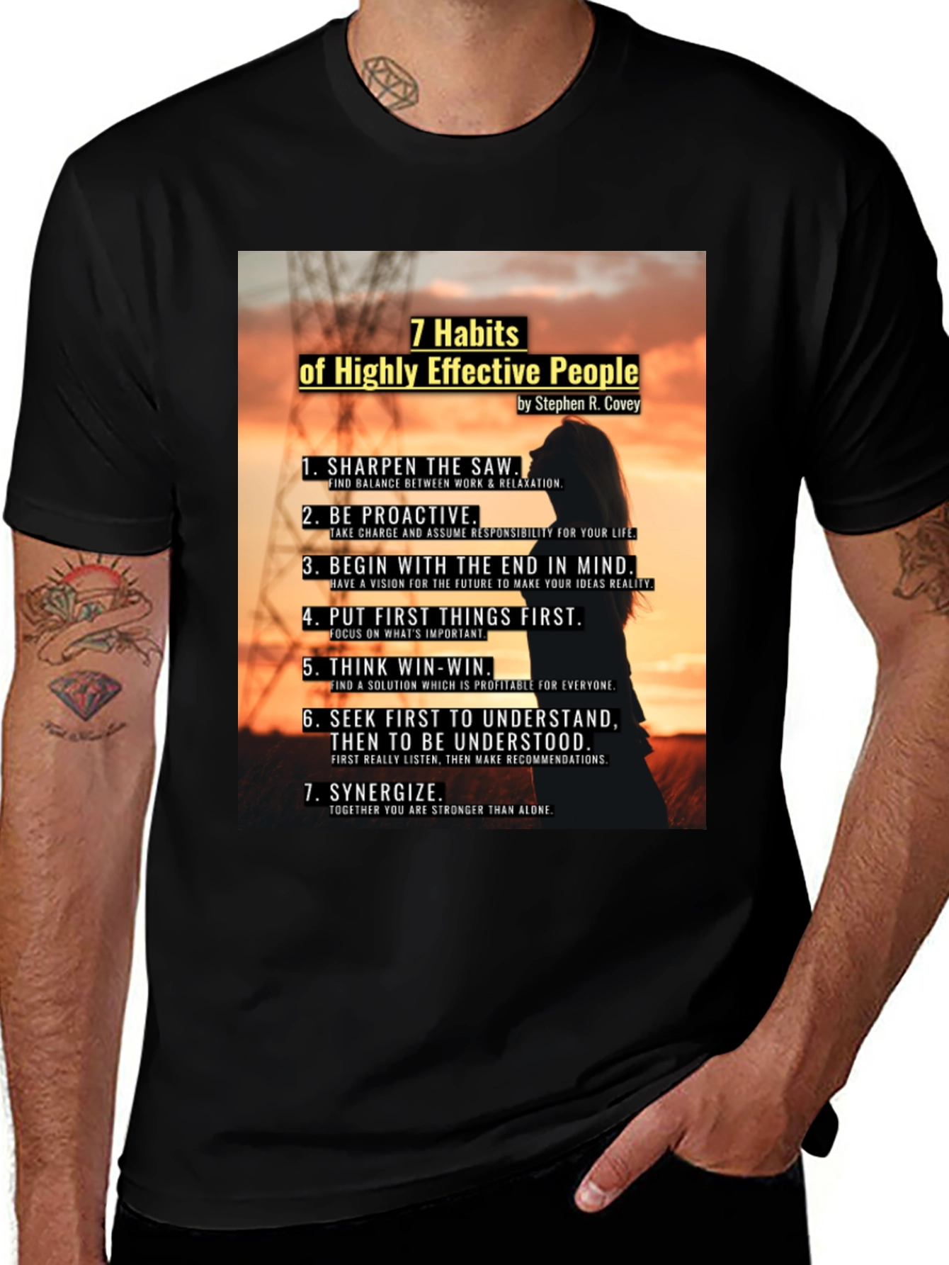 Variant 6 of 7 Habits of Highly Effective People Graphic T-Shirt
