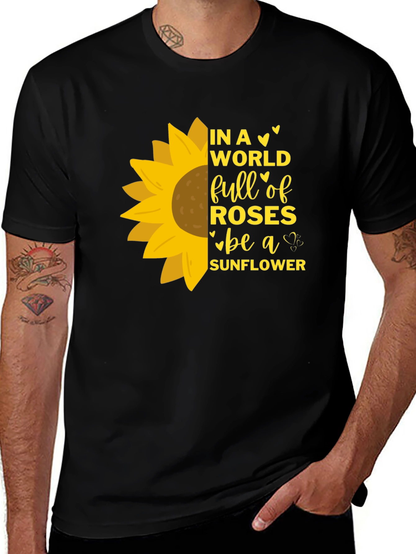 Variant 13 of Sunflower Inspirational Graphic T-Shirt