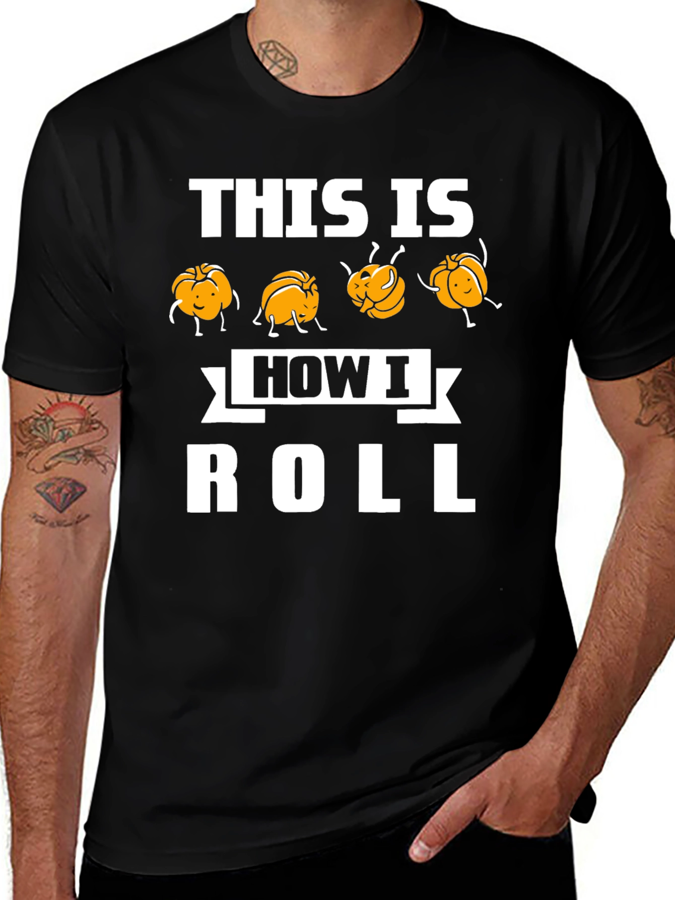 Variant 14 of This Is How I Roll Funny Pumpkin T-Shirt