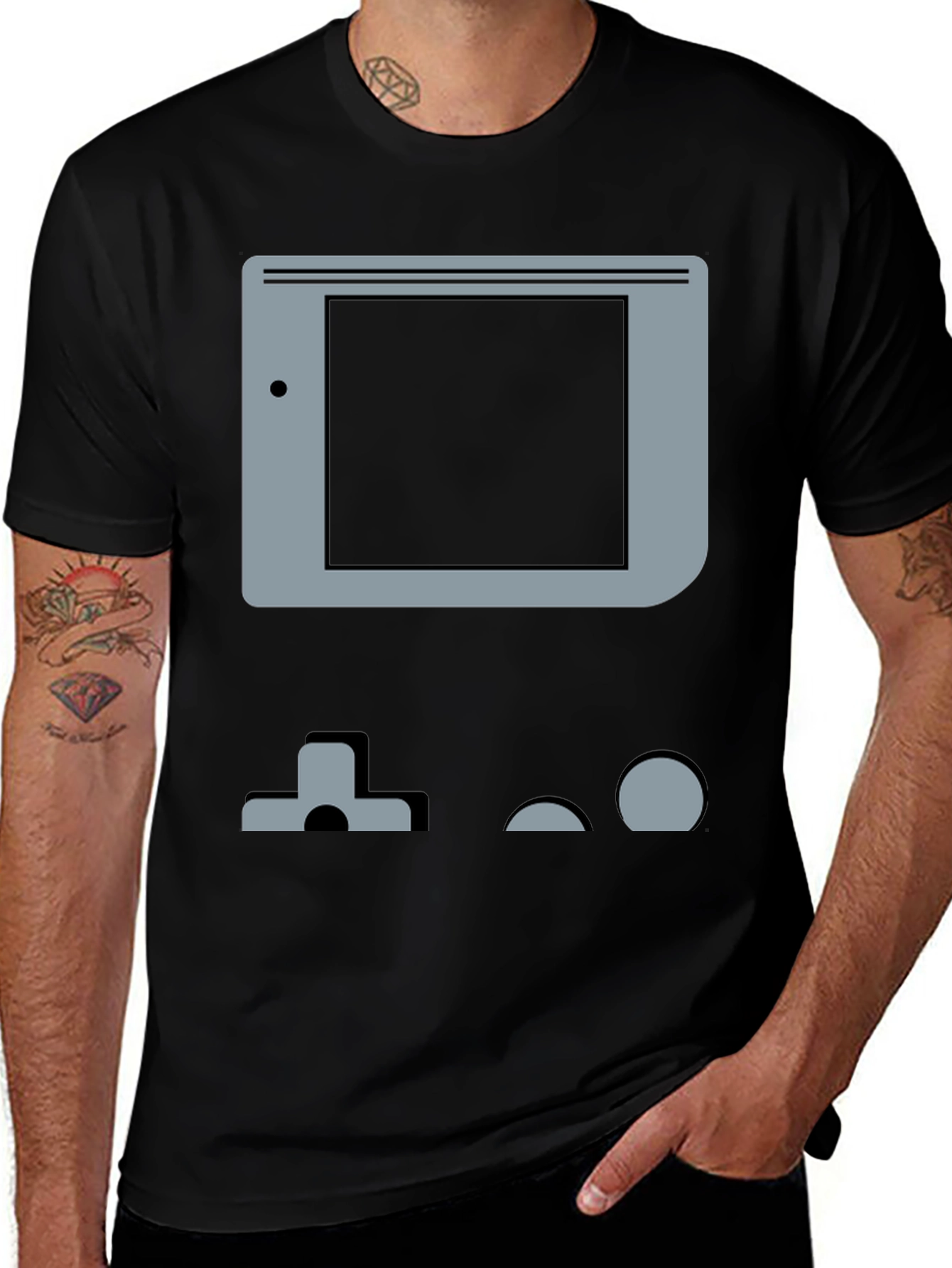 Retro Game Console T-Shirt - Black