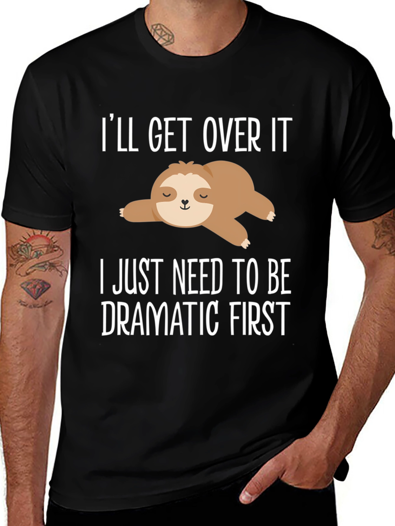 Variant 9 of Dramatic Sloth Graphic T-Shirt