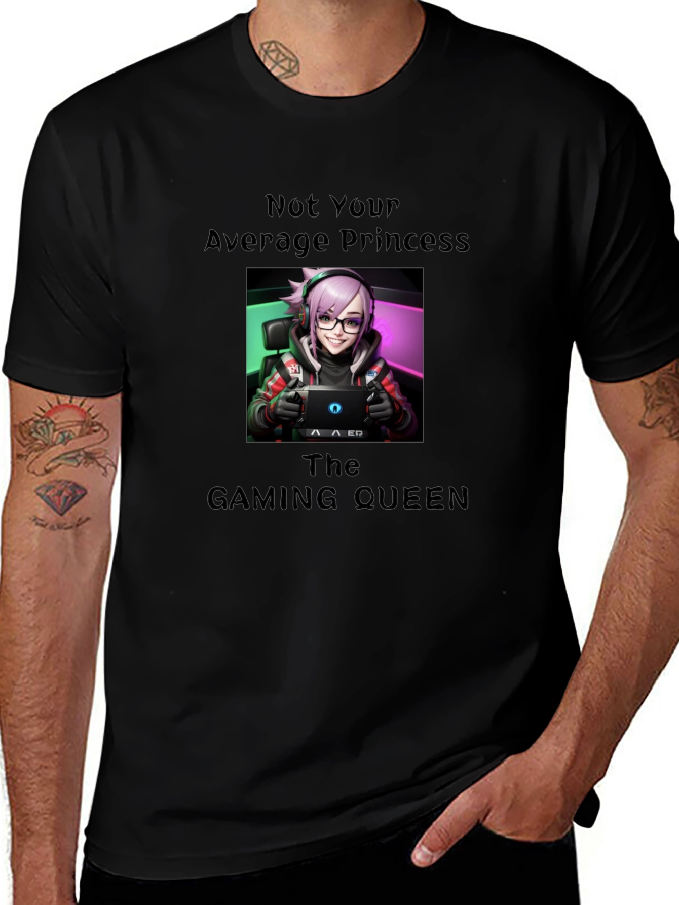 Variant 27 of Not Your Average Princess Gaming Queen T-Shirt