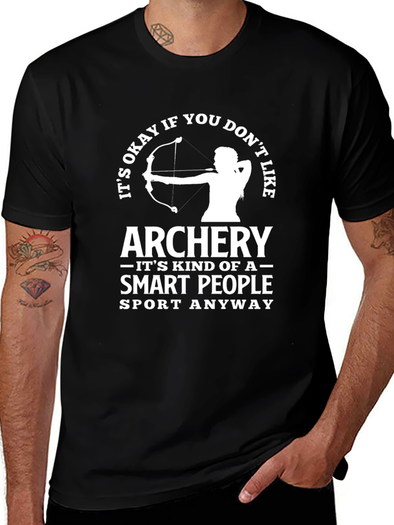 Black Archery Smart People Sport T-Shirt main image