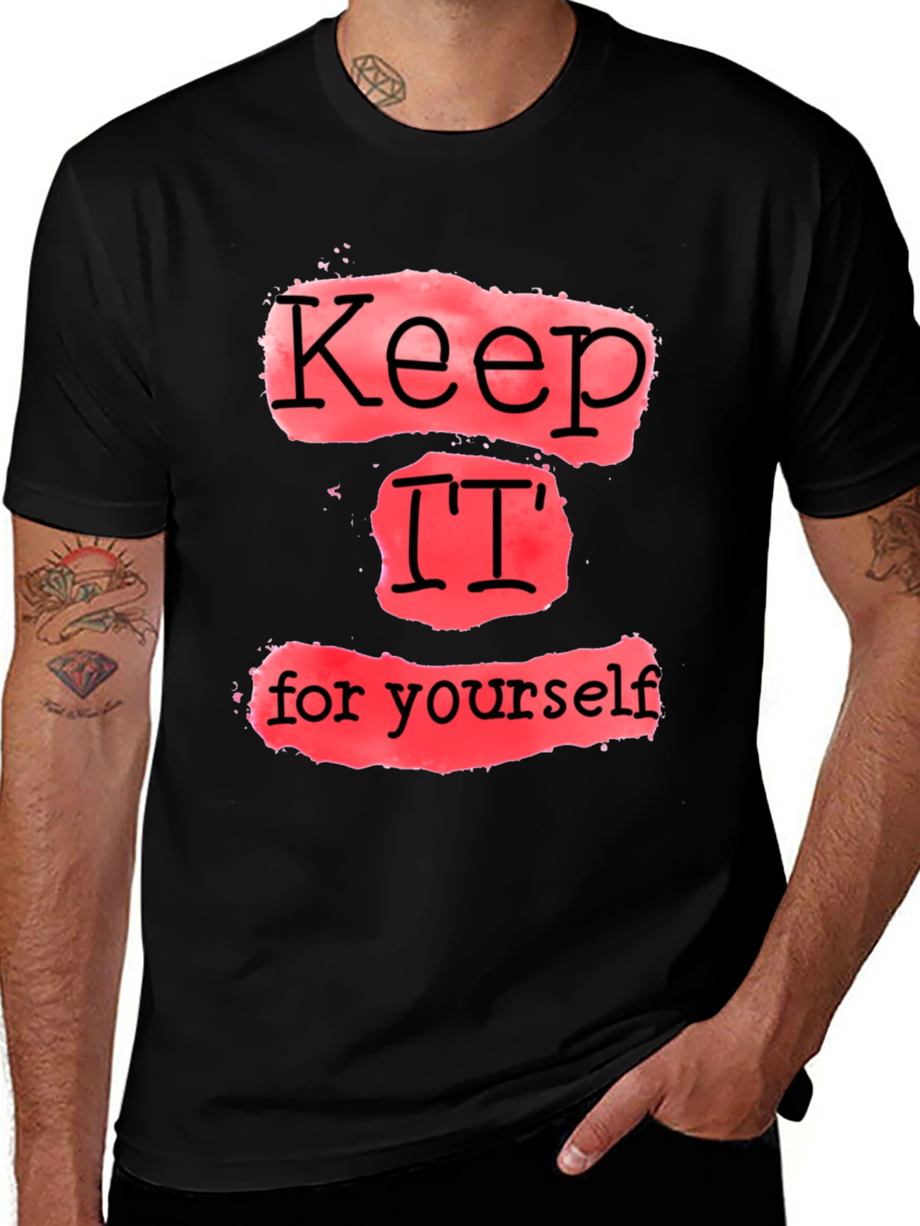 Variant 9 of Keep It To Yourself Graphic Tee